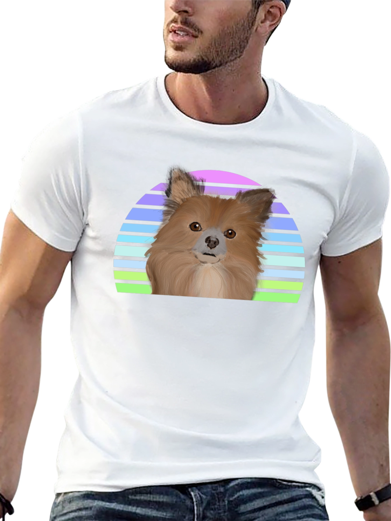 Retro Dog Graphic T-Shirt - Fun & Unique