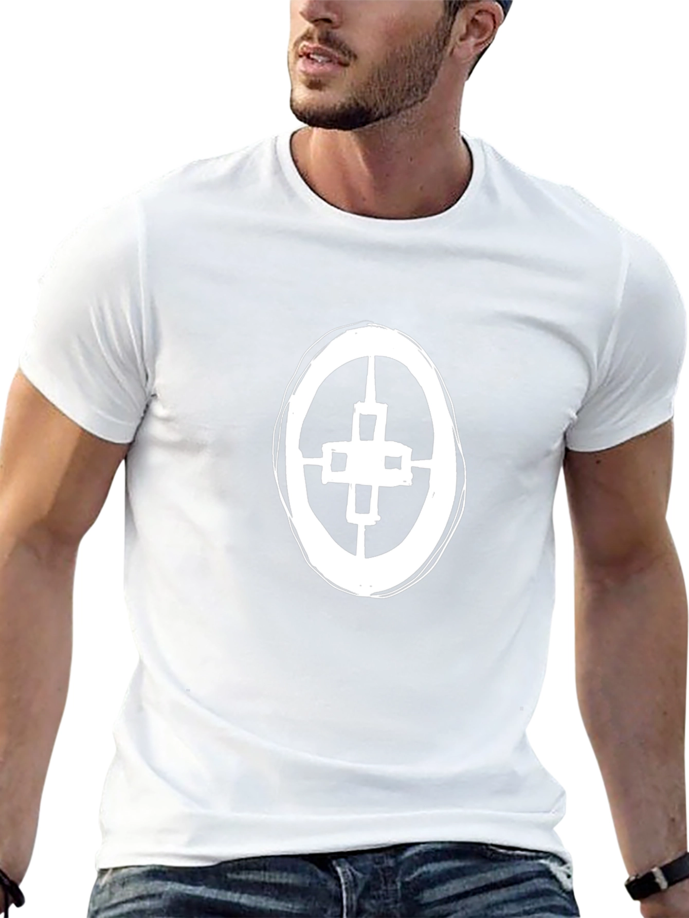 Abstract Circle Graphic Tee - Casual Comfort