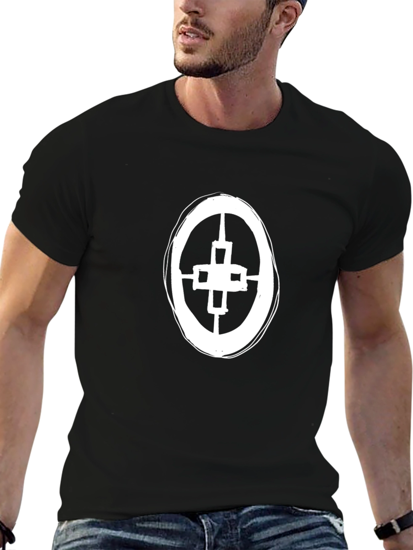 Abstract Circle Graphic Tee - Casual Comfort