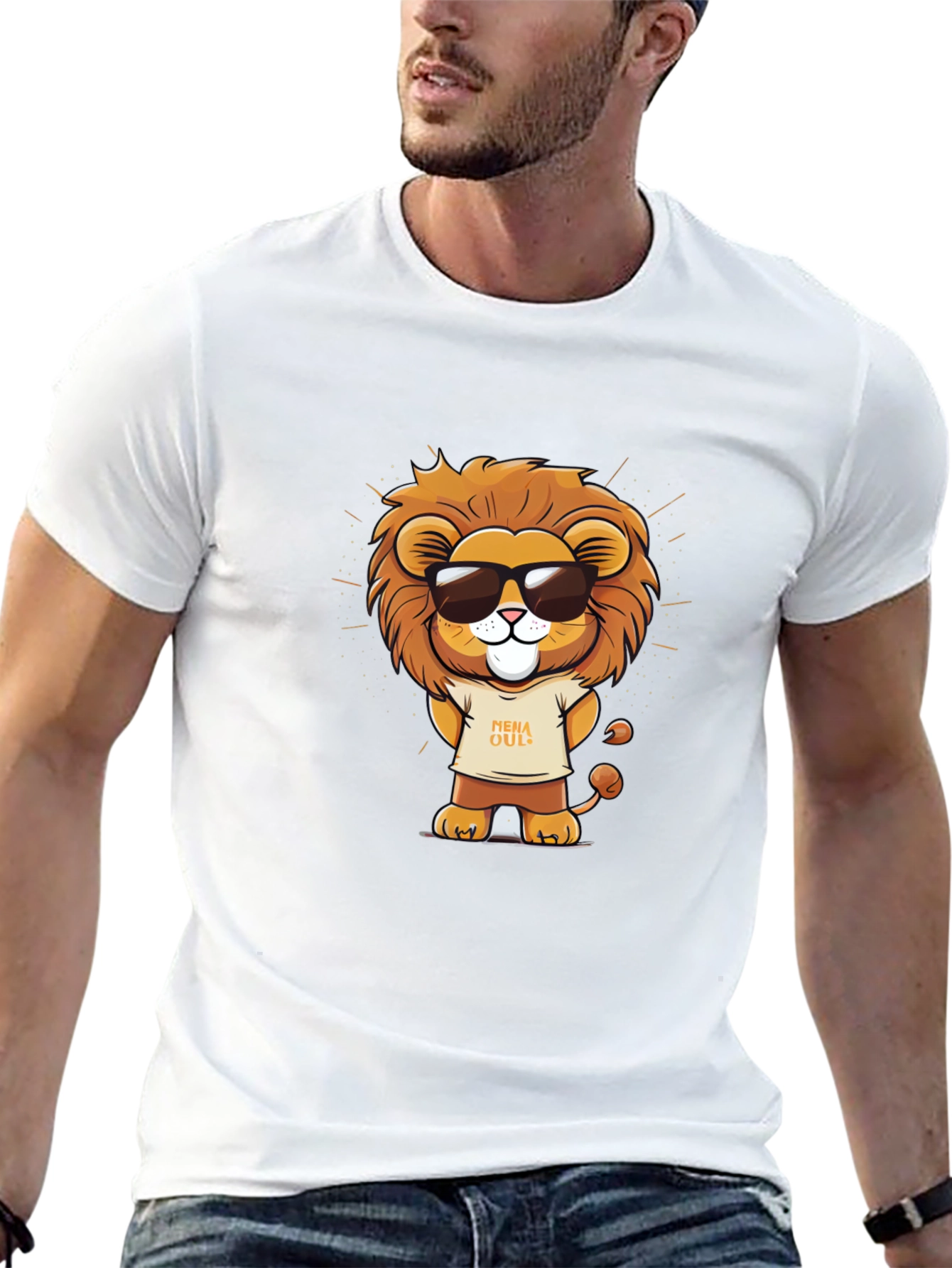 Cool Lion Graphic T-Shirt