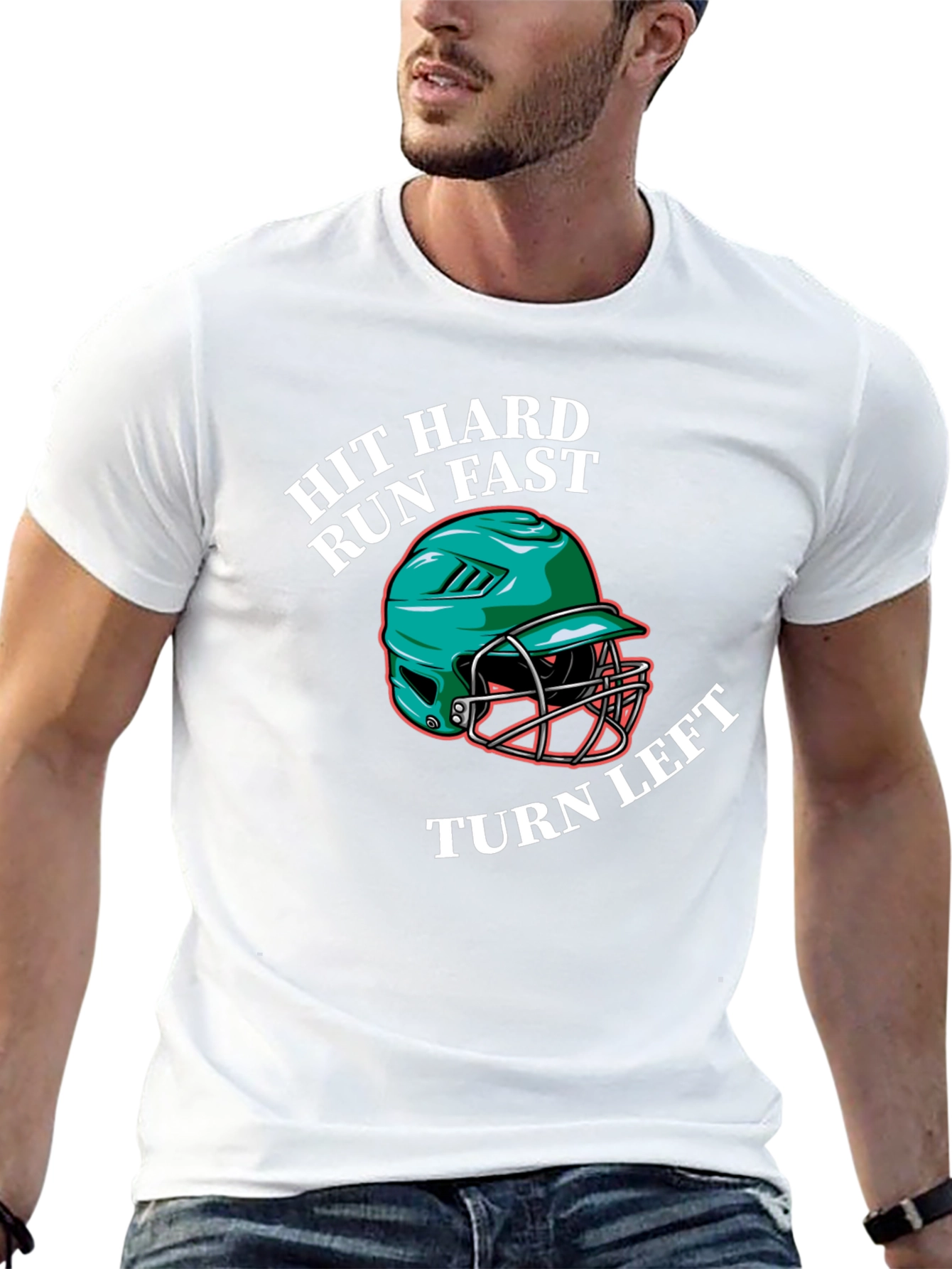Hit Hard Run Fast Graphic Tee