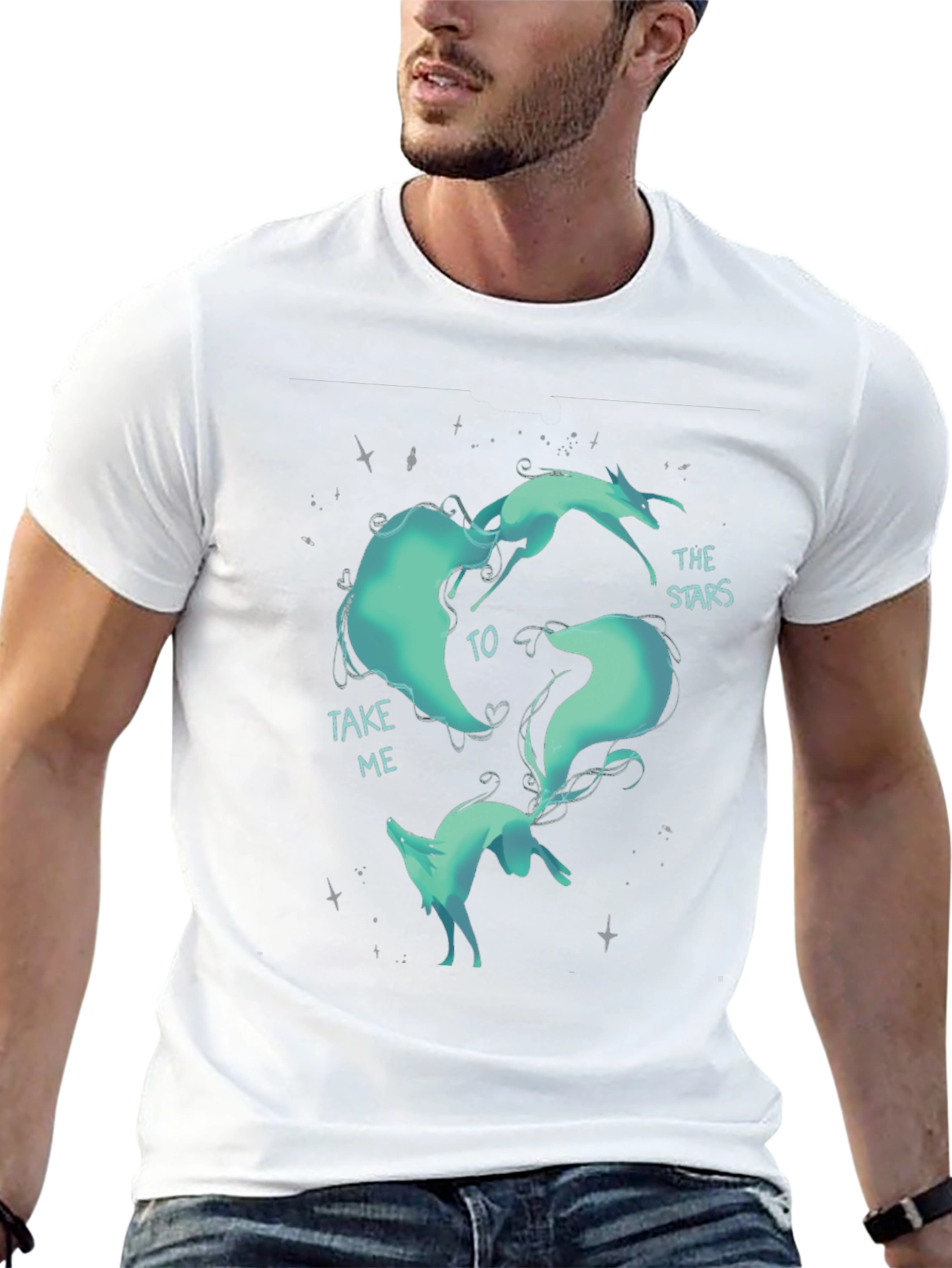 Celestial Fox Graphic T-Shirt