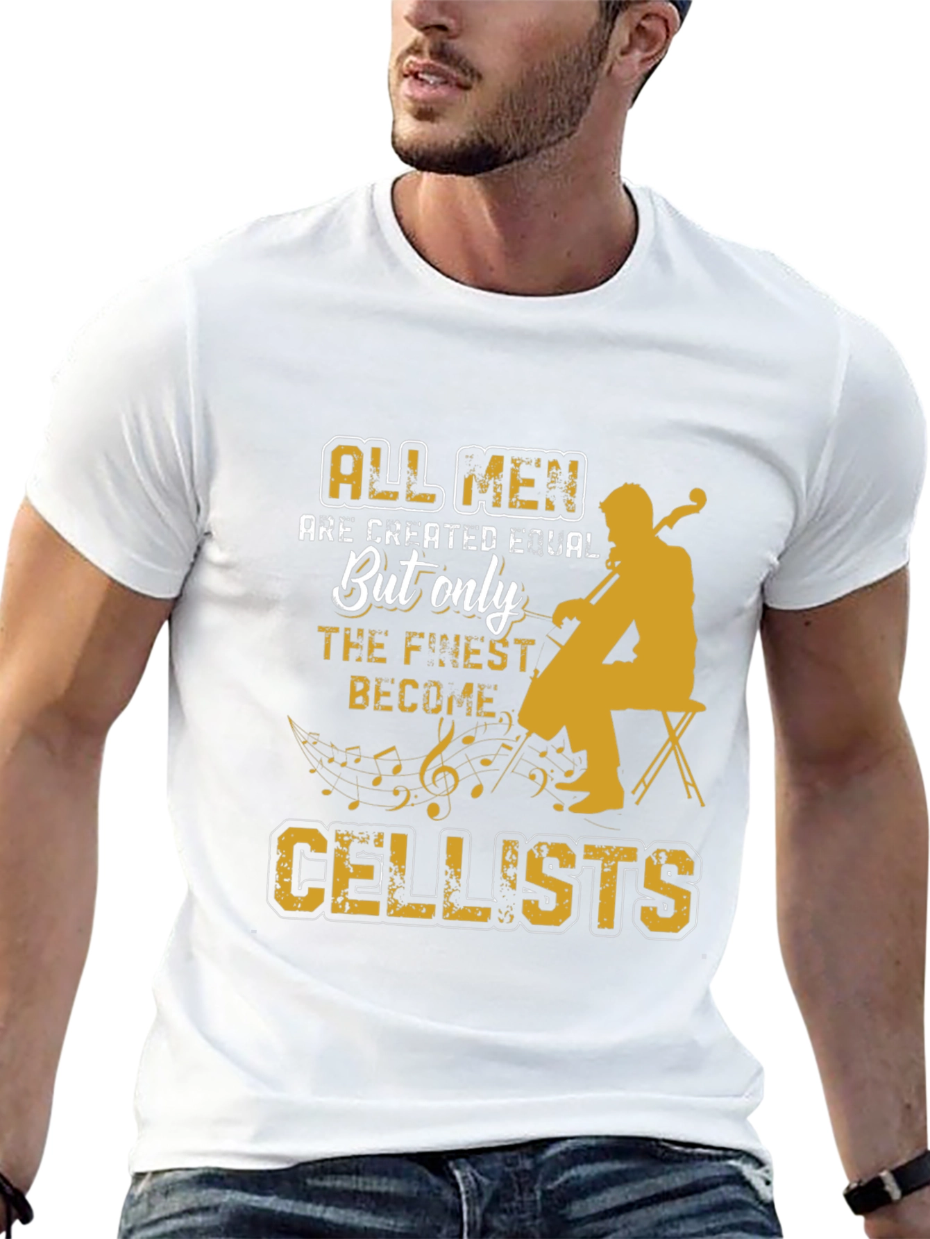 Cellist T-Shirt: All Men Are Created Equal