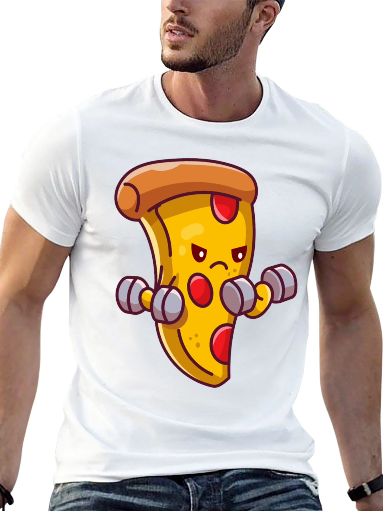 Pizza Gym T-Shirt - Funny Workout Tee