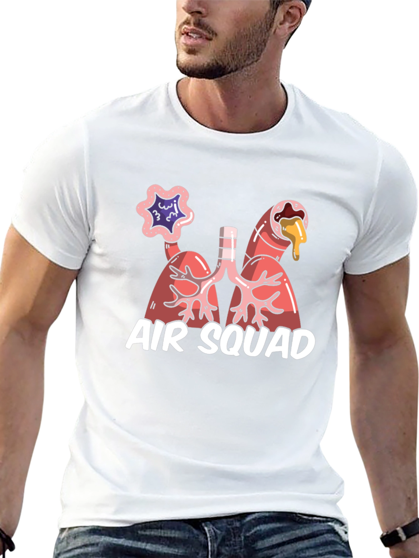 Air Squad Graphic Tee - Lung Anatomy