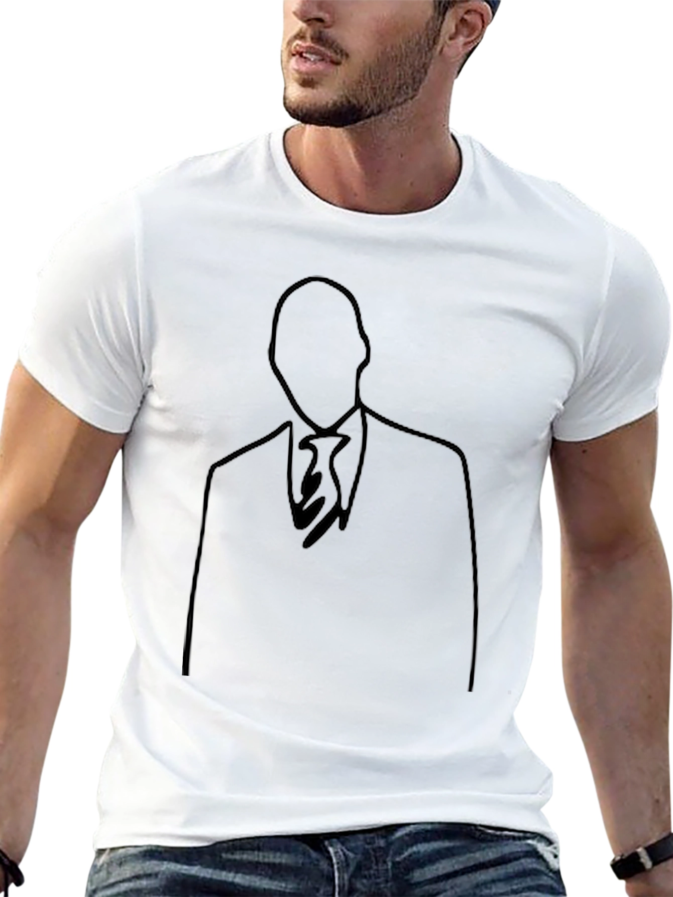 Minimalist Outline T-Shirt - The Stylish Agent