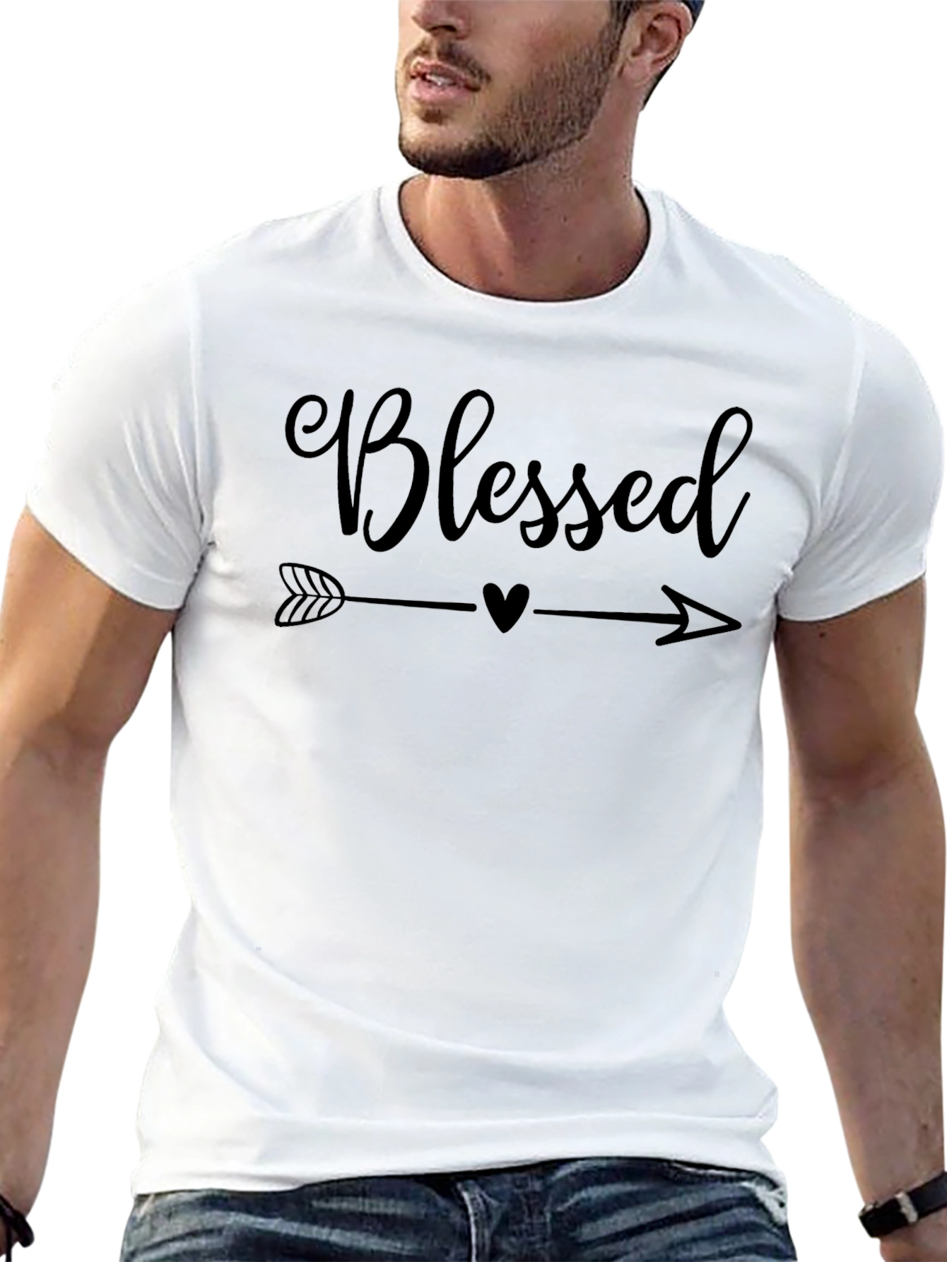 Blessed Arrow Graphic Tee - Unisex Black T-Shirt