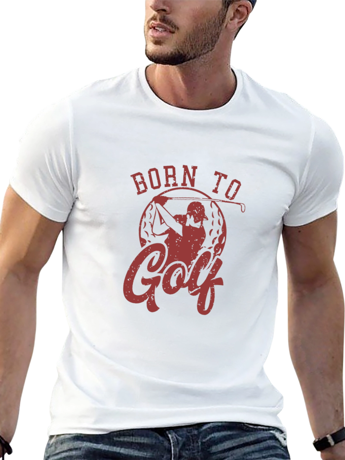 Born To Golf Tee - Golfer Gift