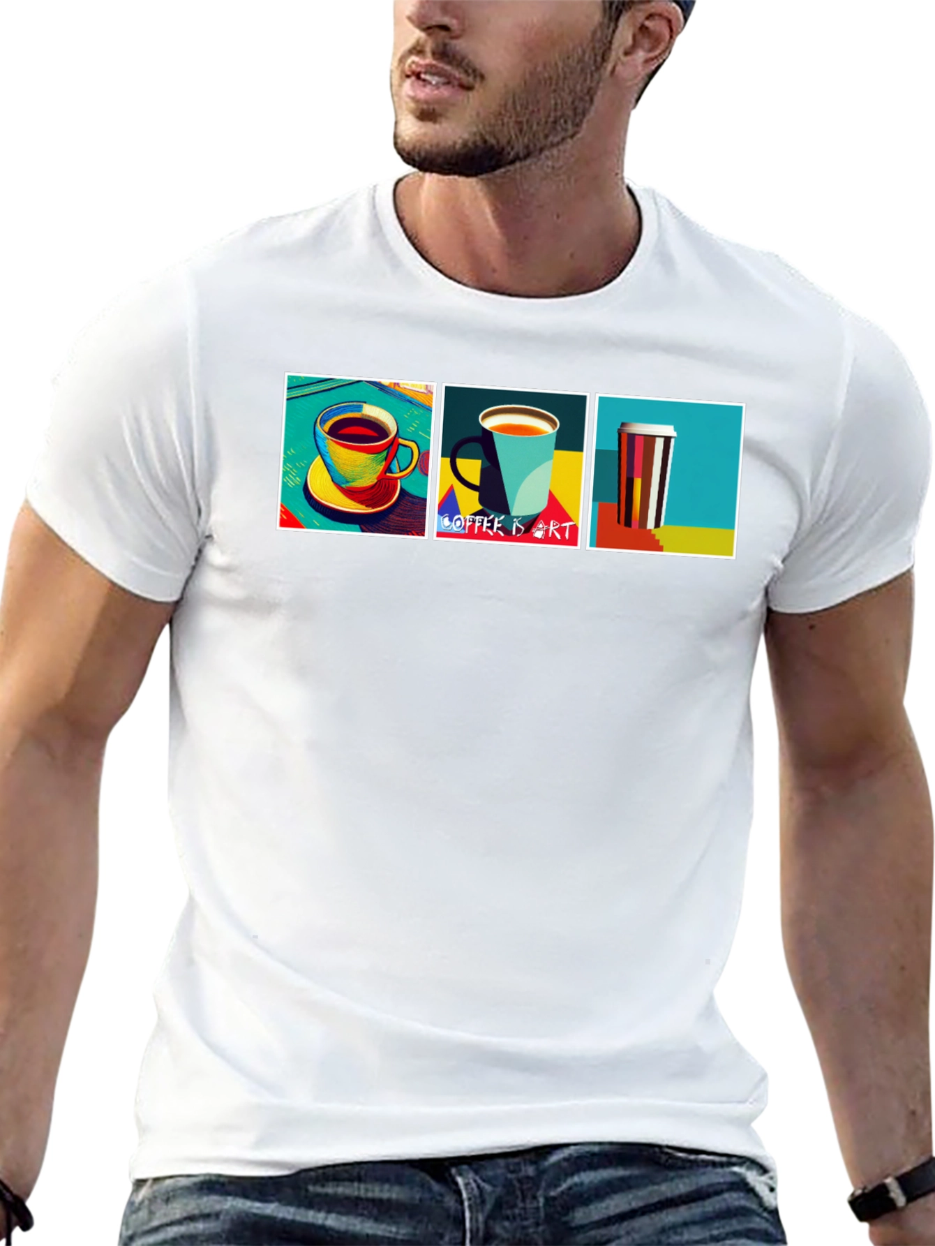 Coffee Art T-Shirt - Stylish Graphic Tee