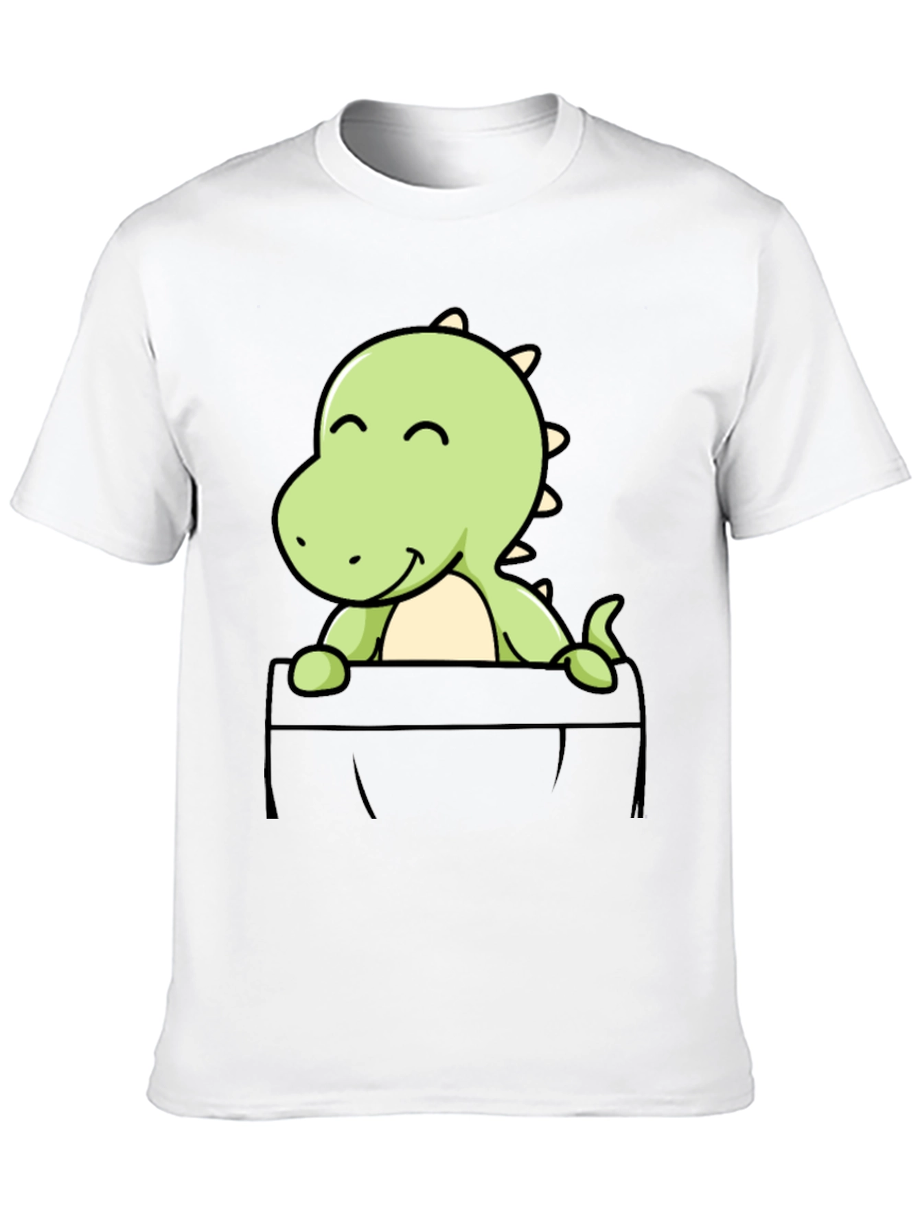 Dino Pocket T-Shirt - Cute Graphic Tee