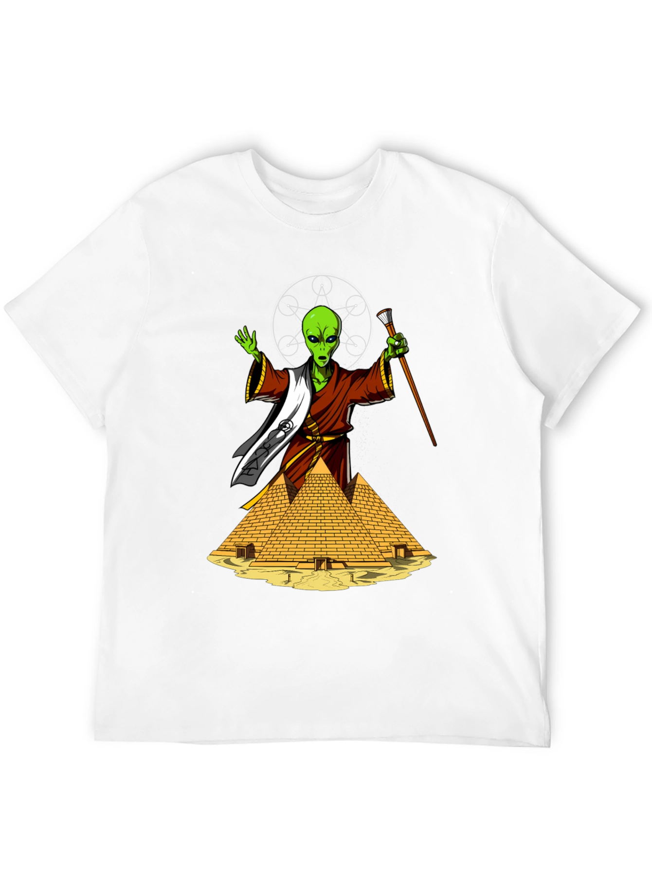 Alien Pharaoh Graphic T-Shirt