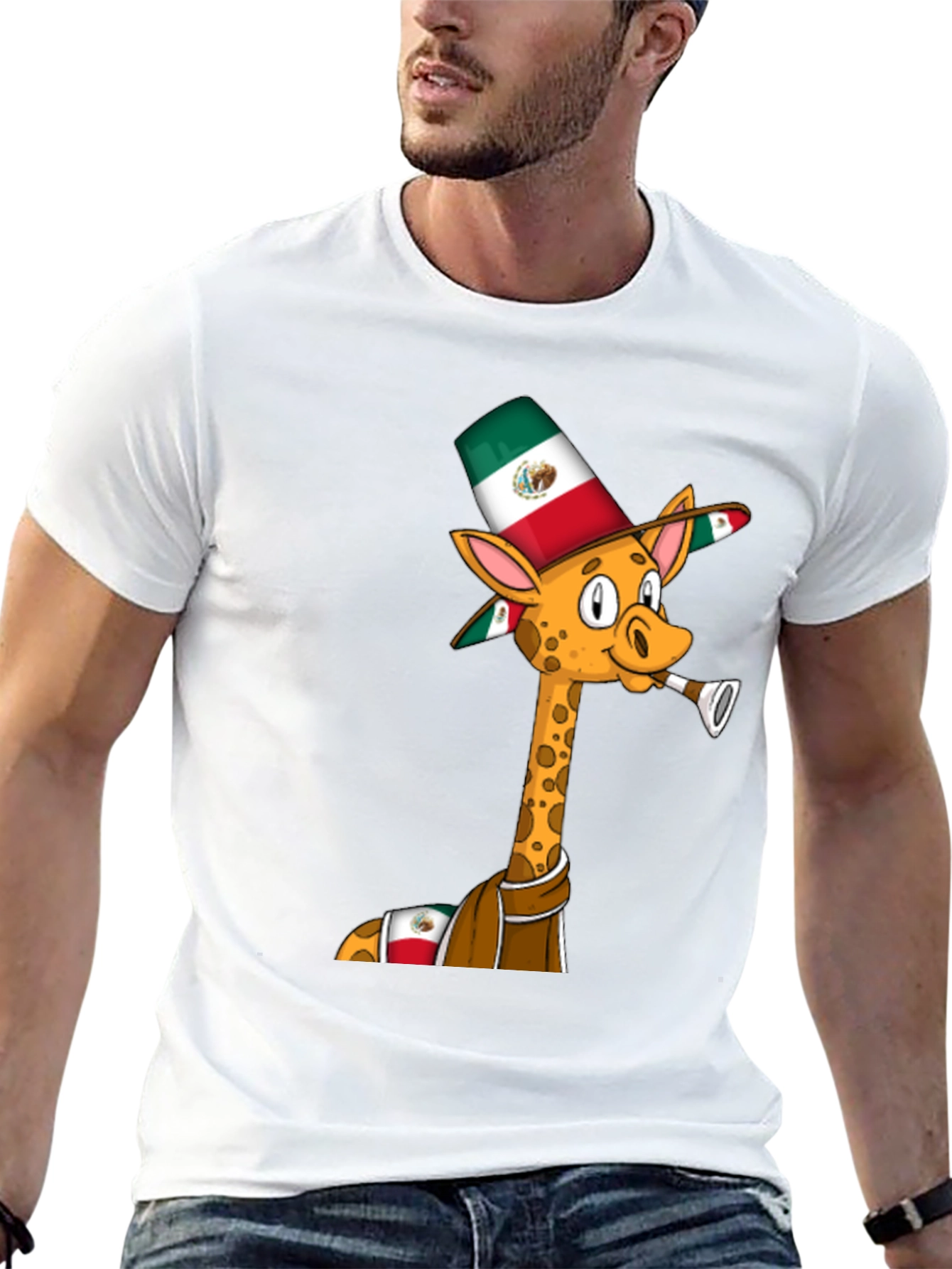 Fiesta Giraffe T-Shirt - Viva Mexico!