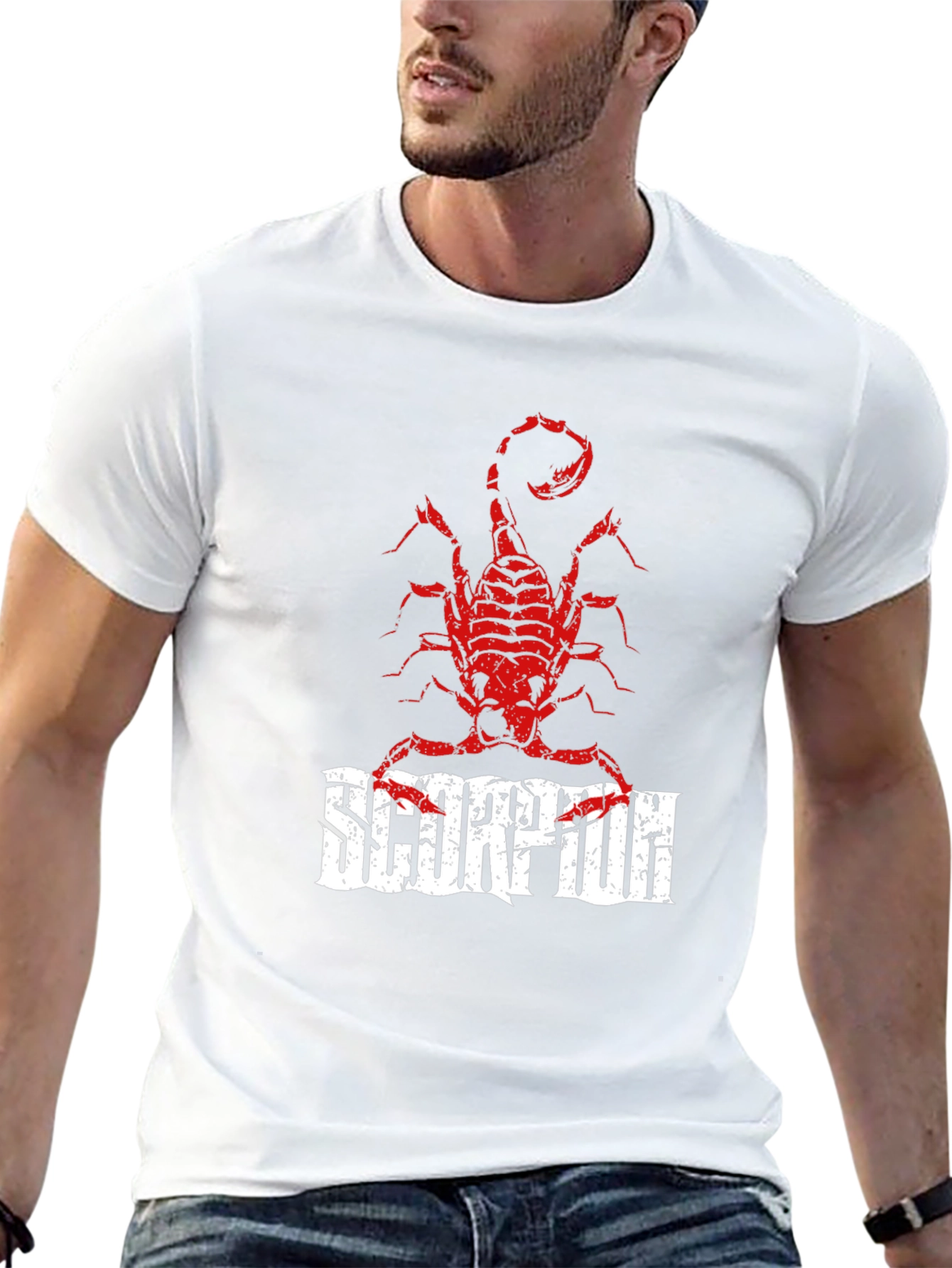 Scorpion Graphic Print Black T-Shirt