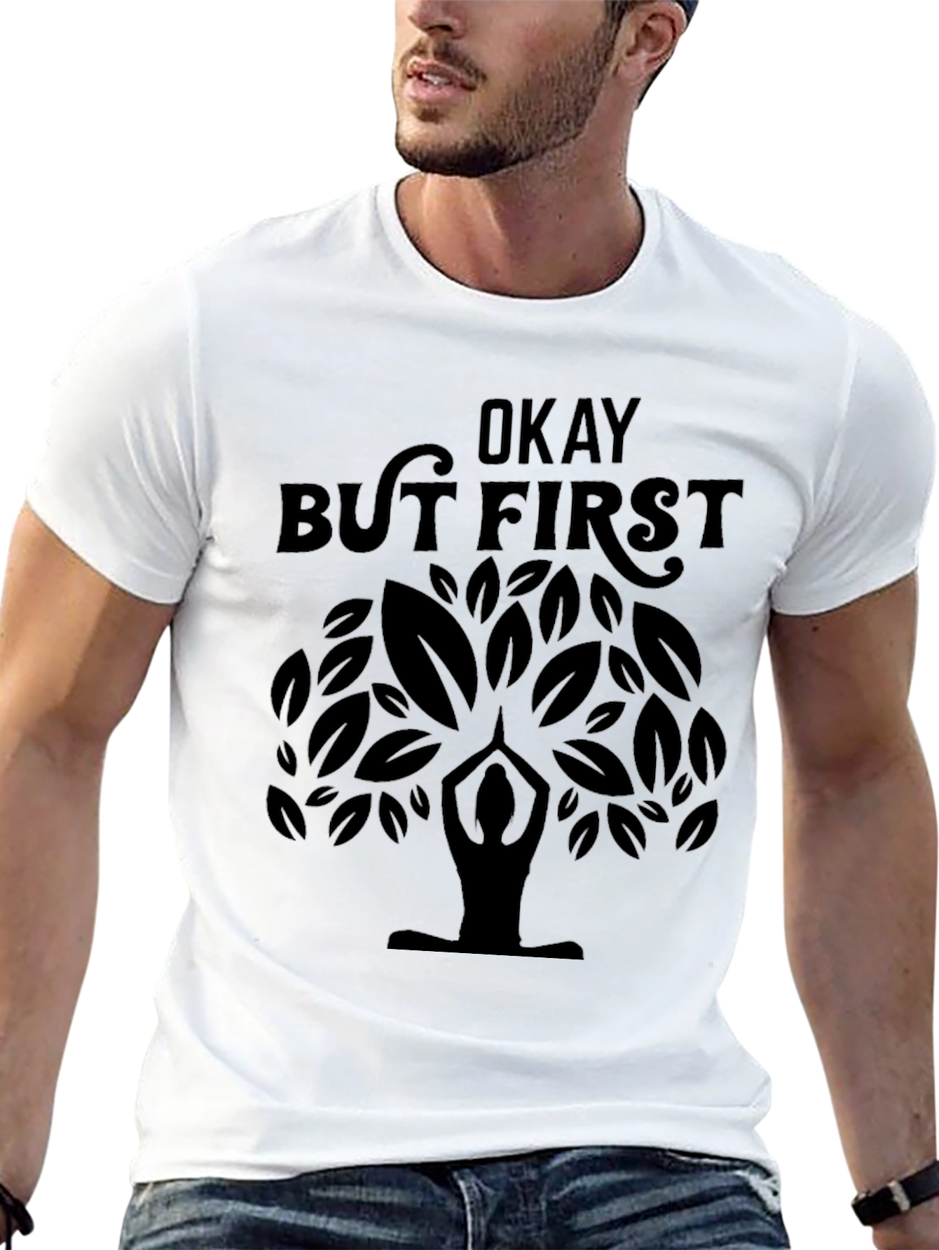 Yoga Tree Graphic Tee - But First Okay