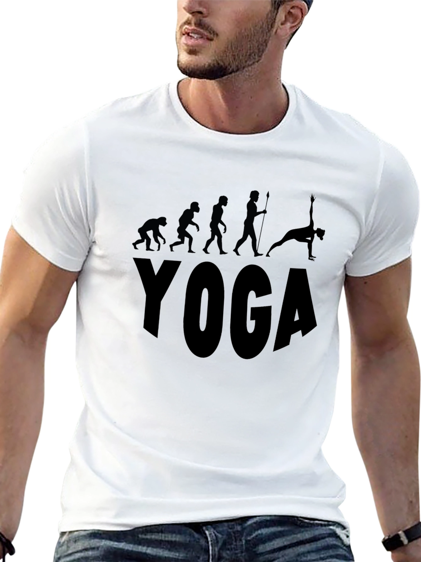 Yoga Evolution Black T-Shirt