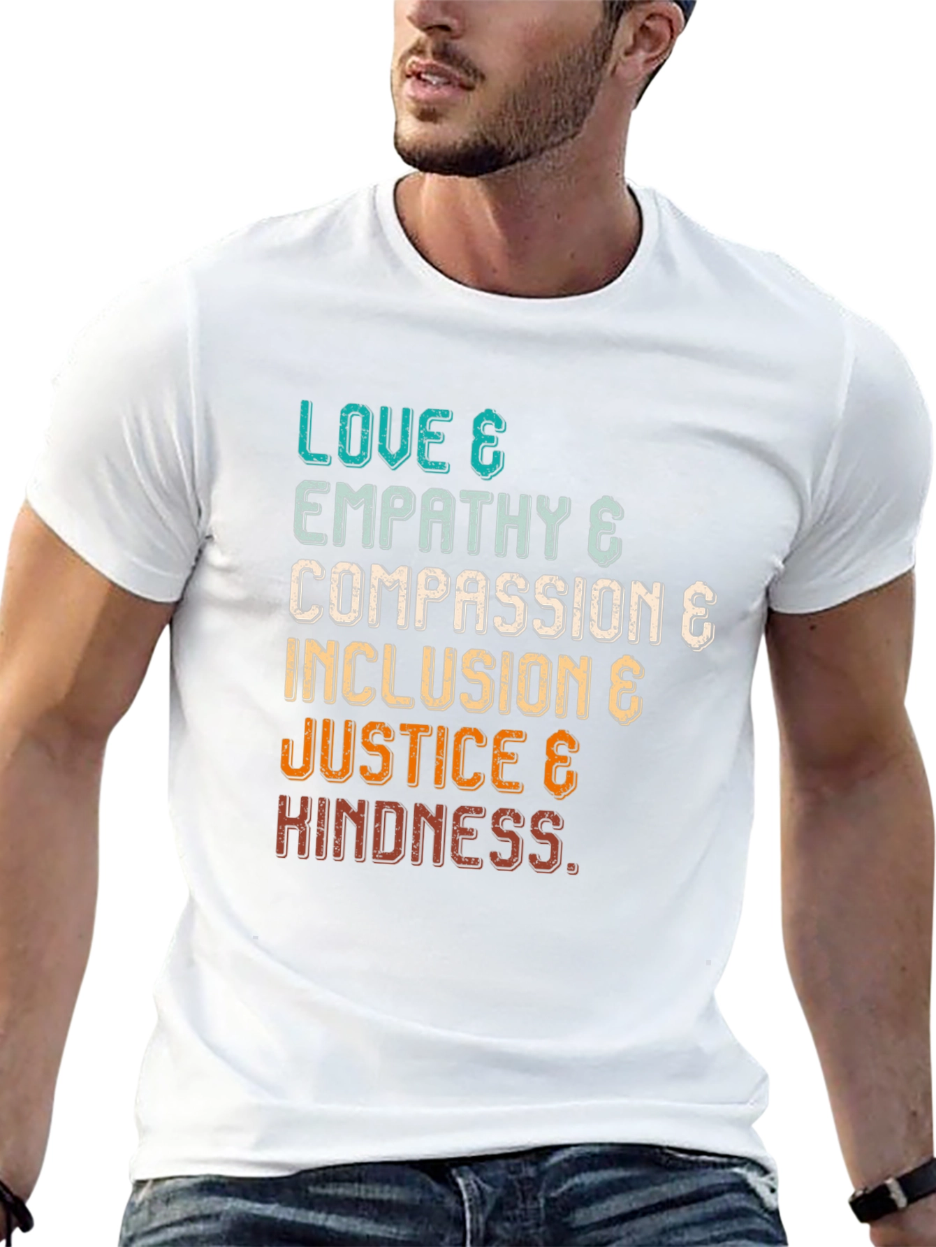 Love Empathy Compassion Inclusion Justice Kindness T-Shirt