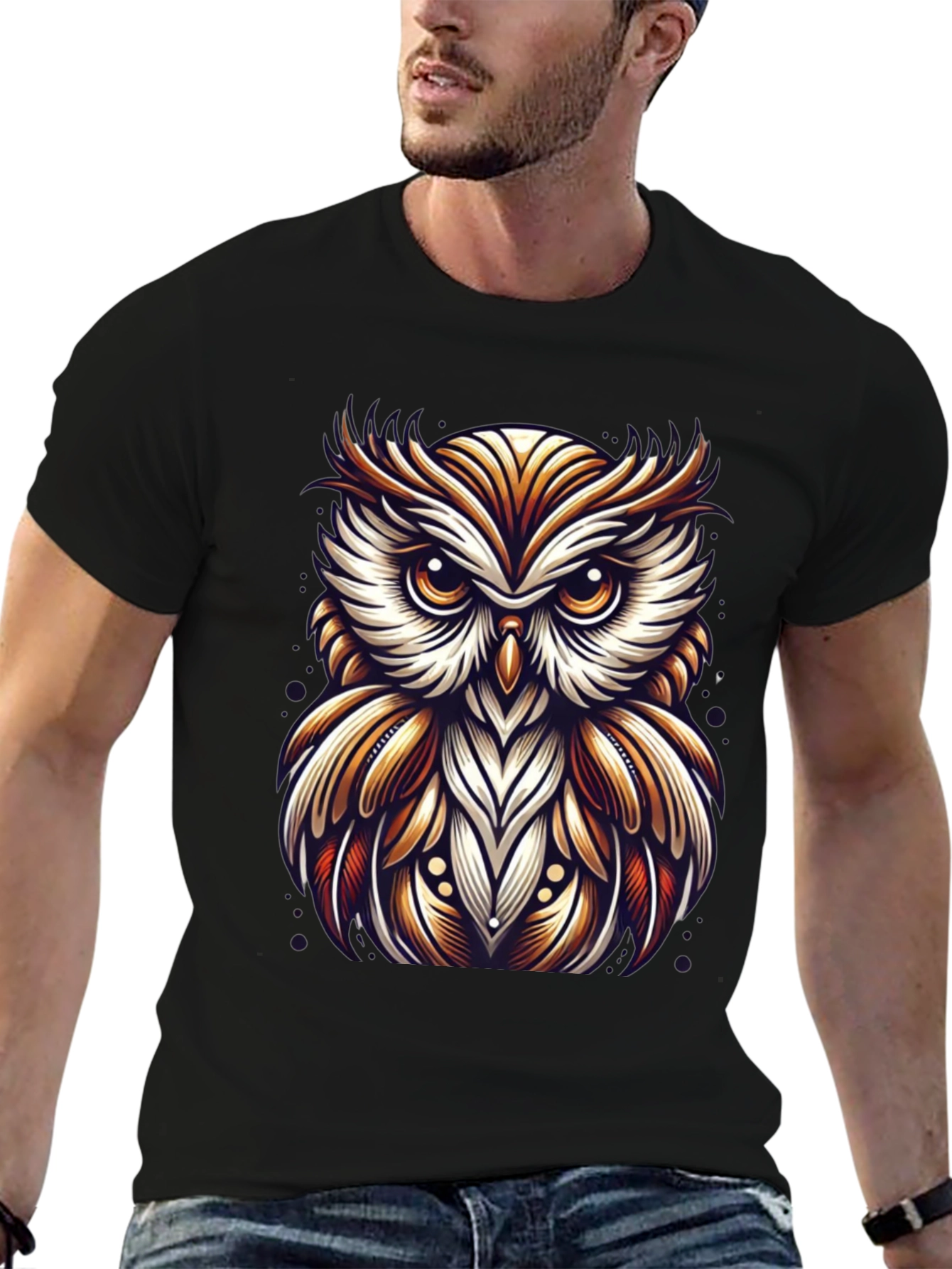 Owl Graphic T-Shirt - Cool Bird Design