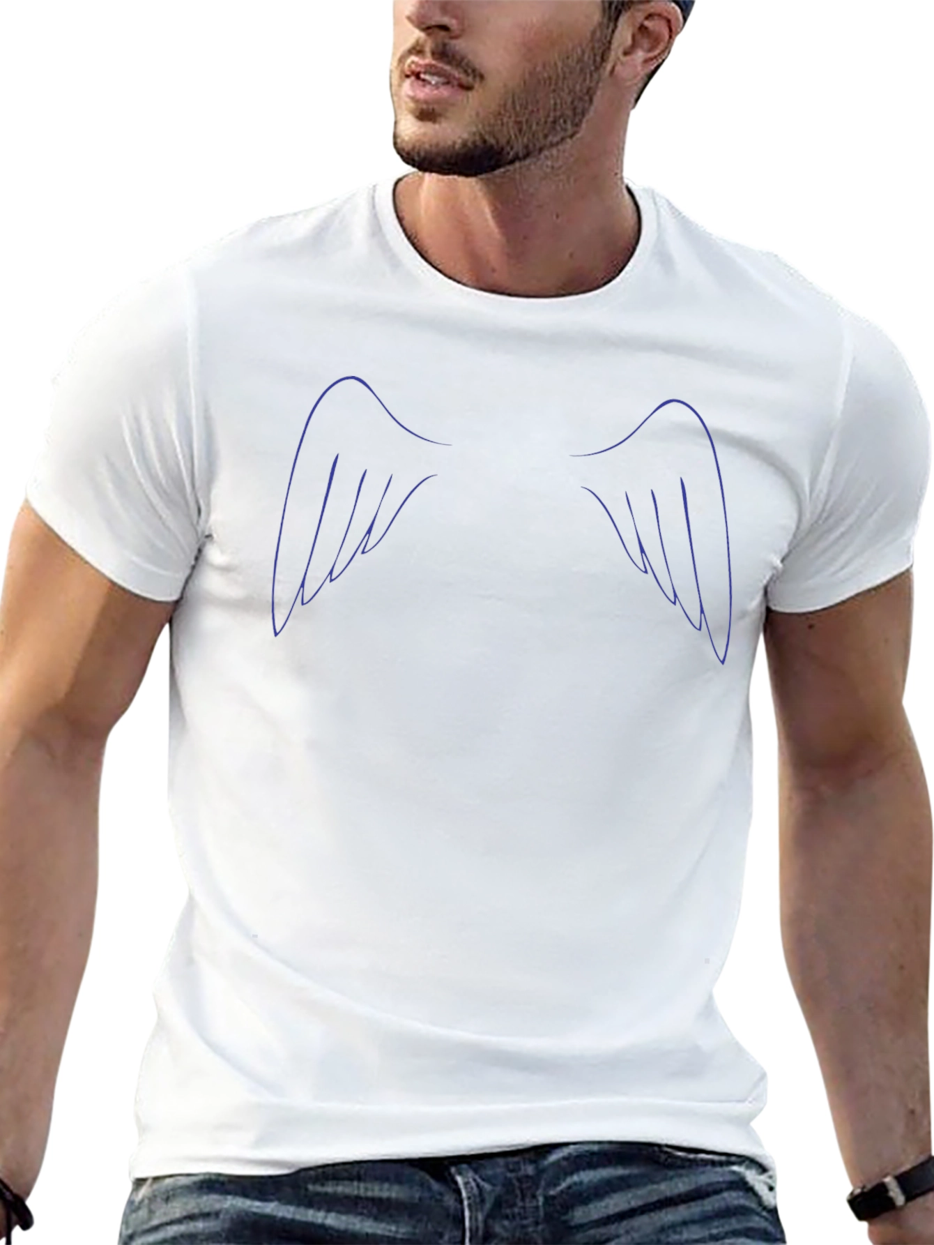 Angel Wings Graphic Black T-Shirt