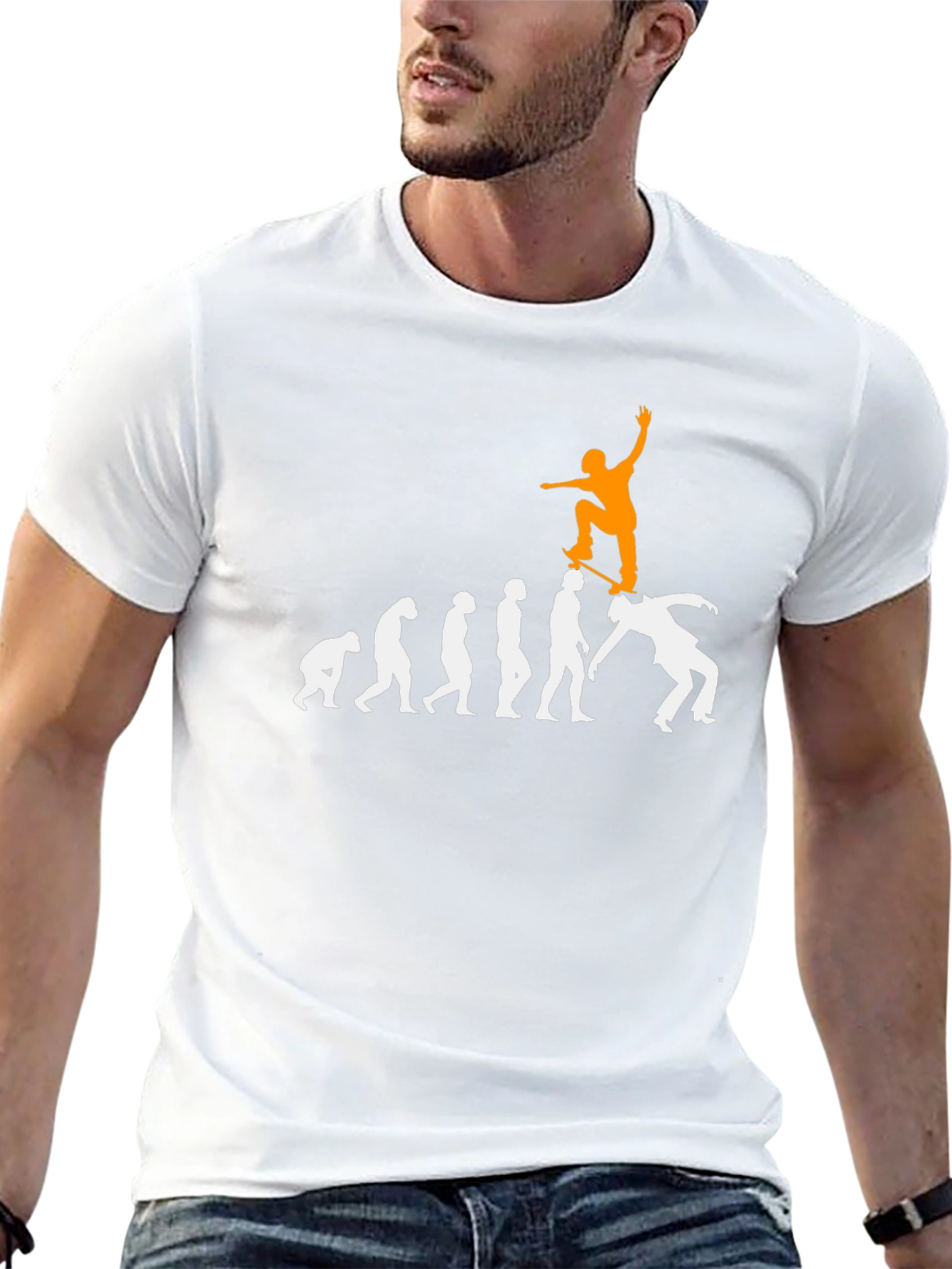 Evolution of Skateboarding T-Shirt - Black