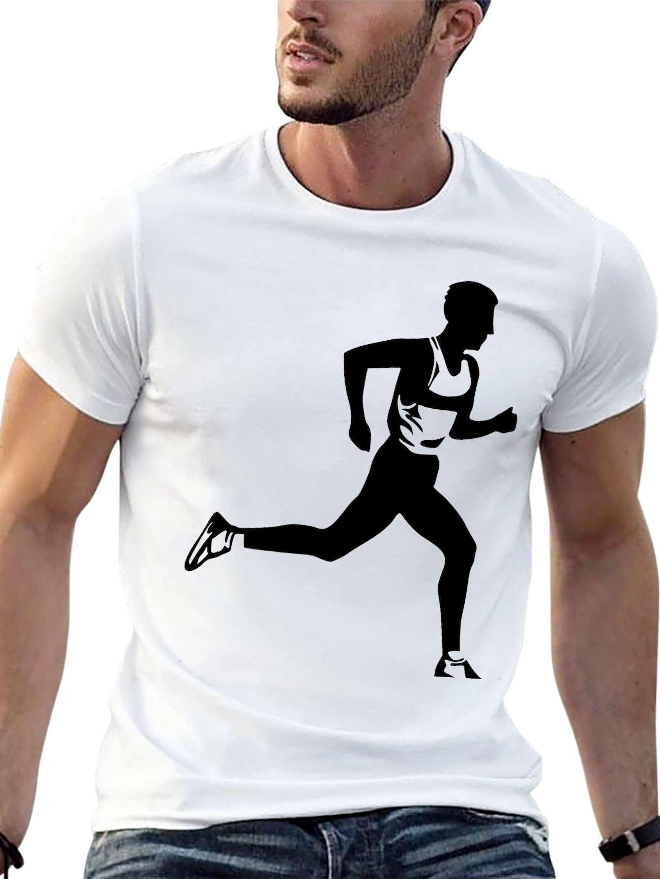 Runner Silhouette T-Shirt - Athletic Style
