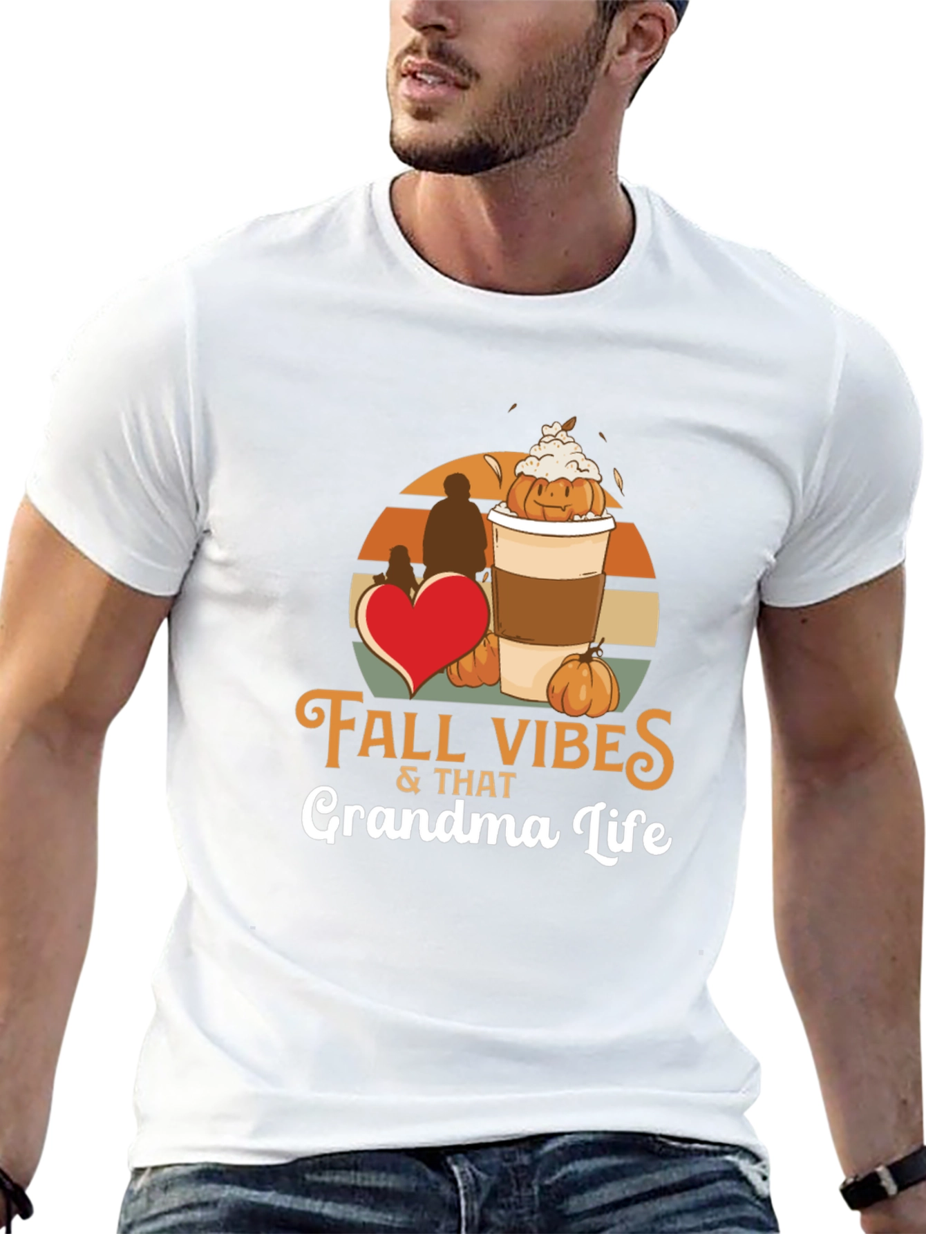 Fall Vibes Grandma Life T-Shirt