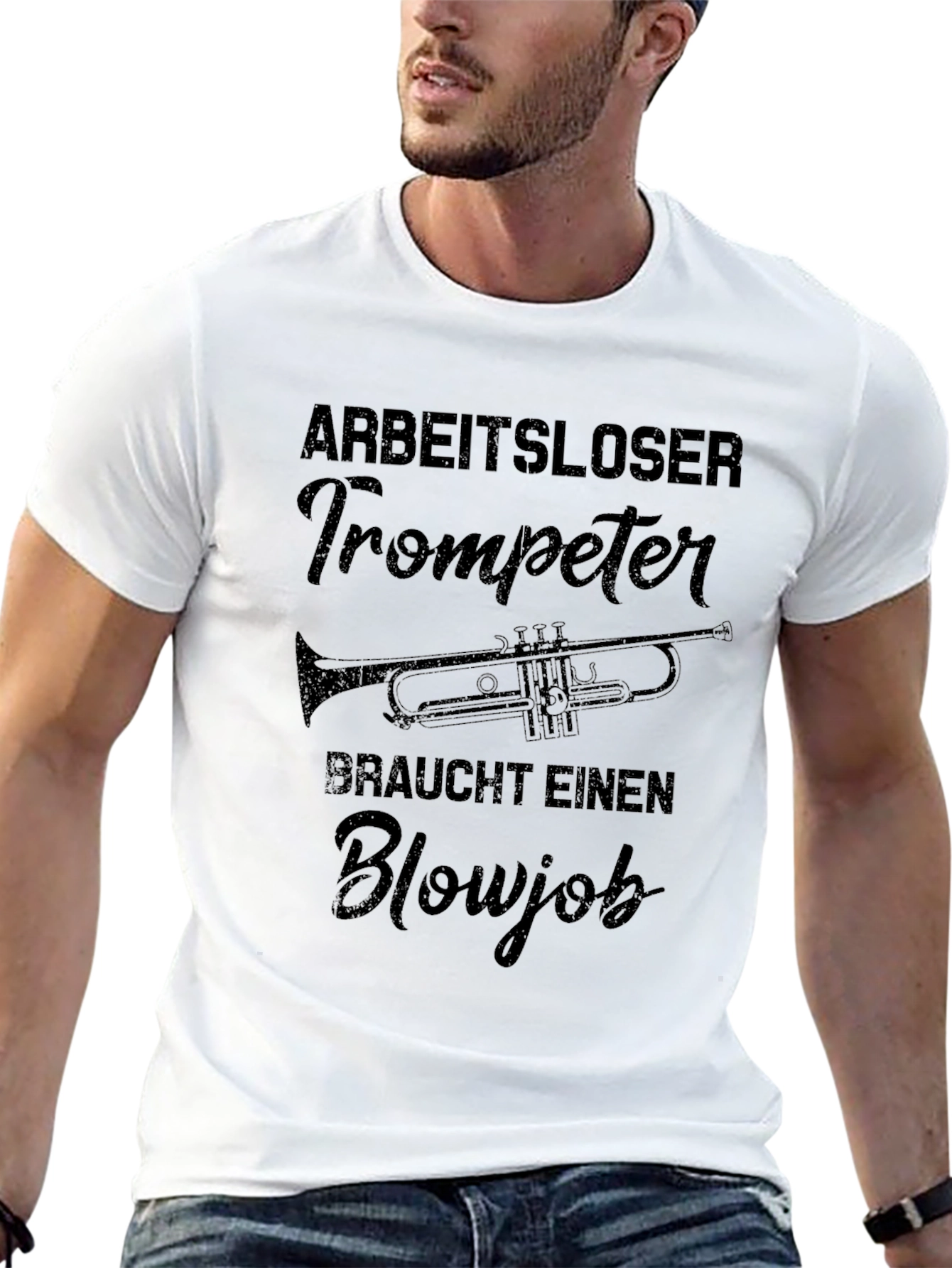 Arbeitsloser Trompeter T-Shirt - Funny Musician Tee