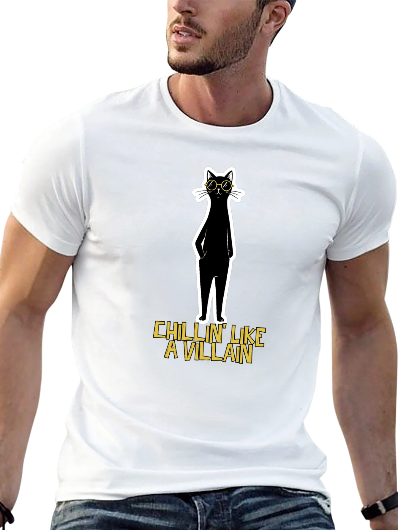 Cool Cat T-Shirt: Chillin Like A Villain