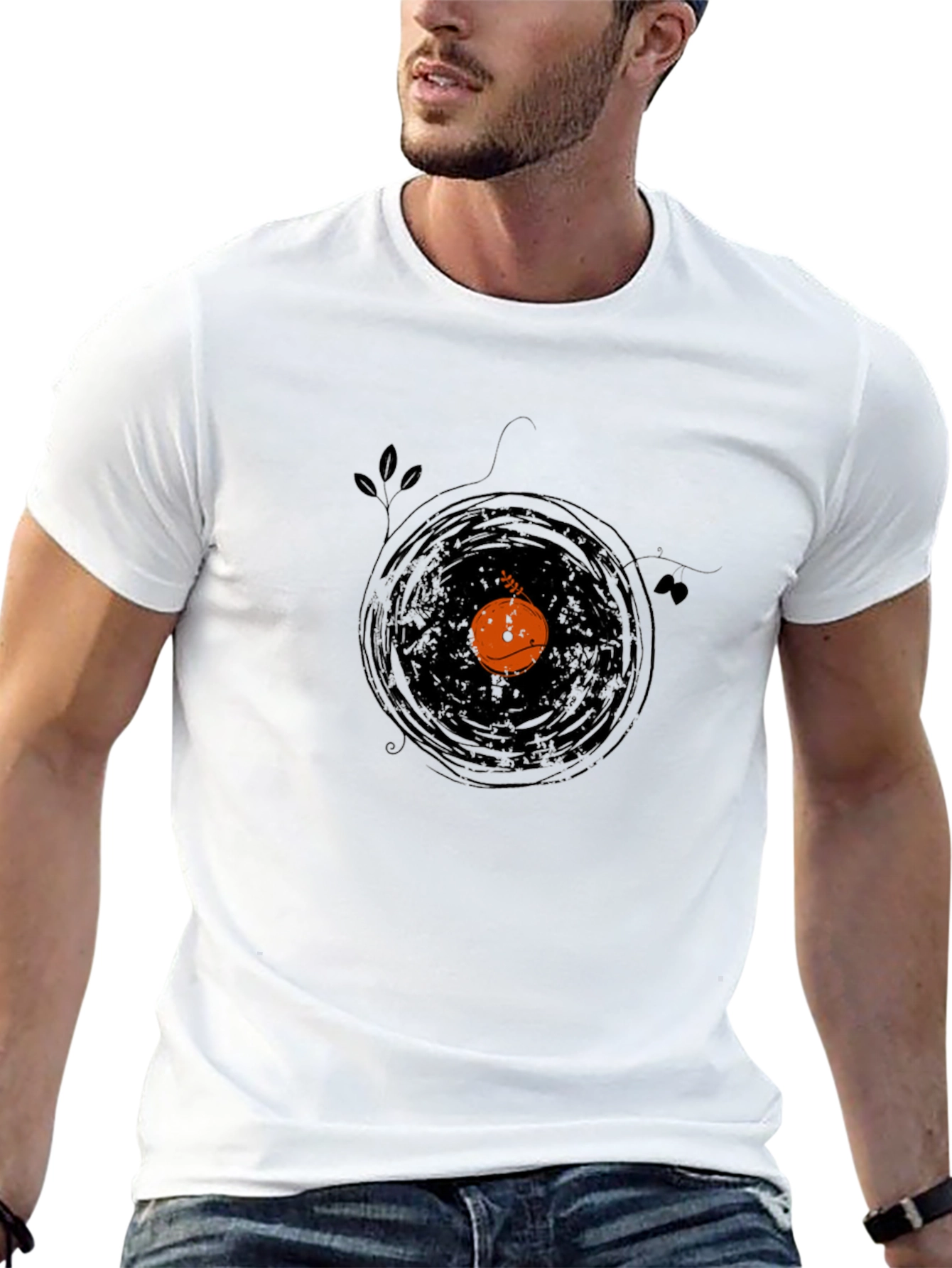 Retro Vinyl Record Graphic Tee