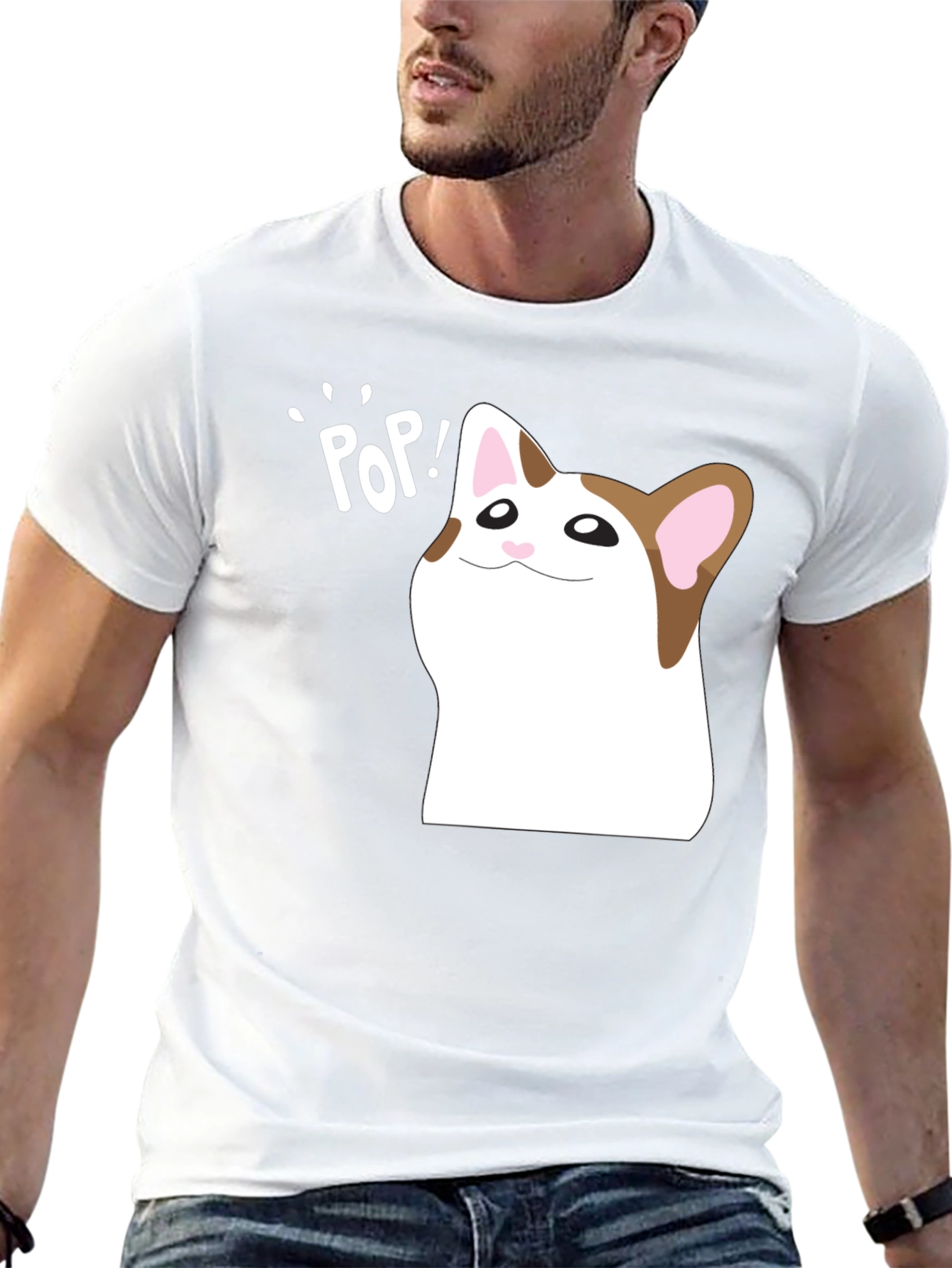 Pop Cat Meme T-Shirt - Hilarious Viral Cat Tee