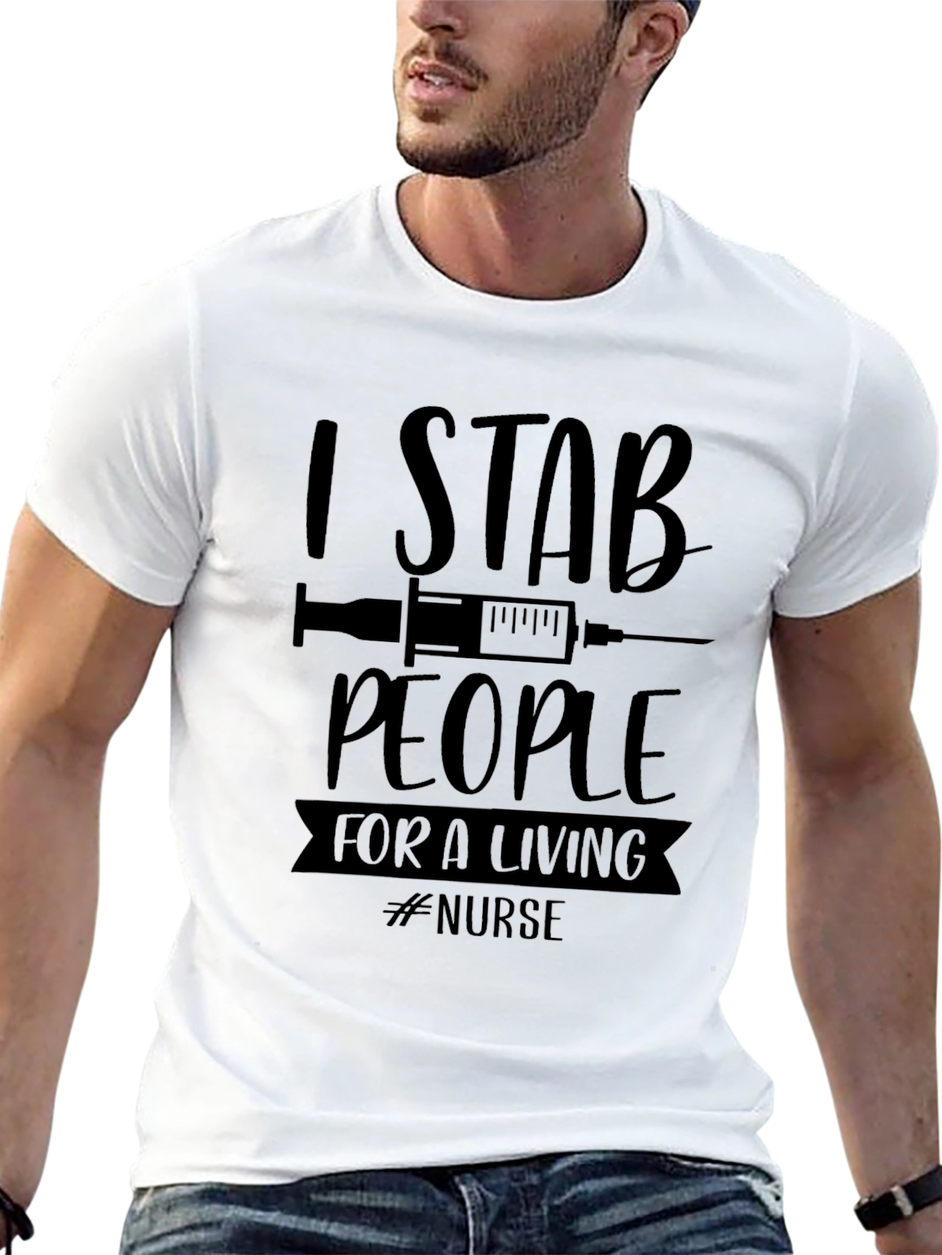 I Stab People for a Living Nurse T-Shirt