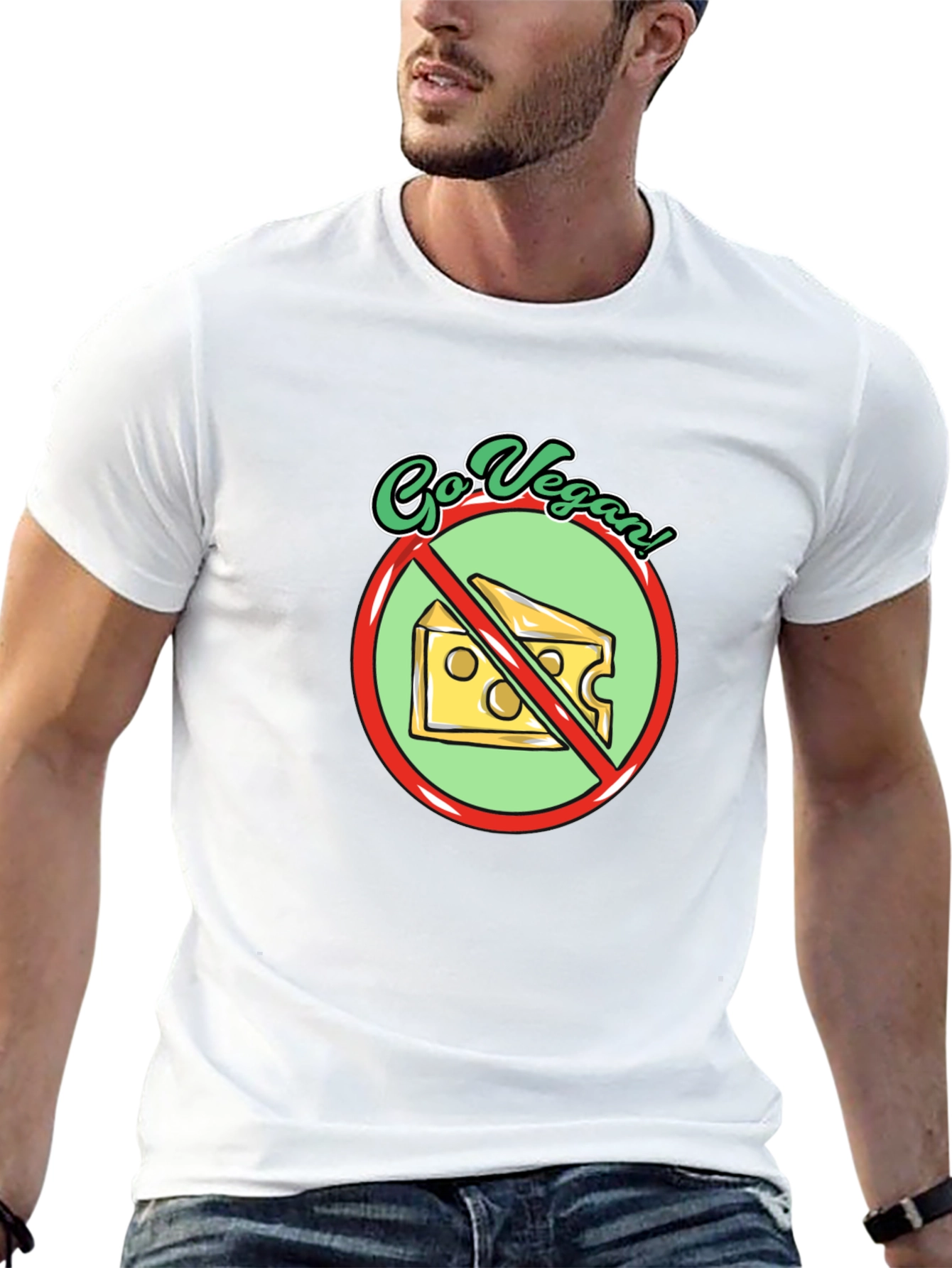 Go Vegan! Cheese Prohibition Graphic Tee