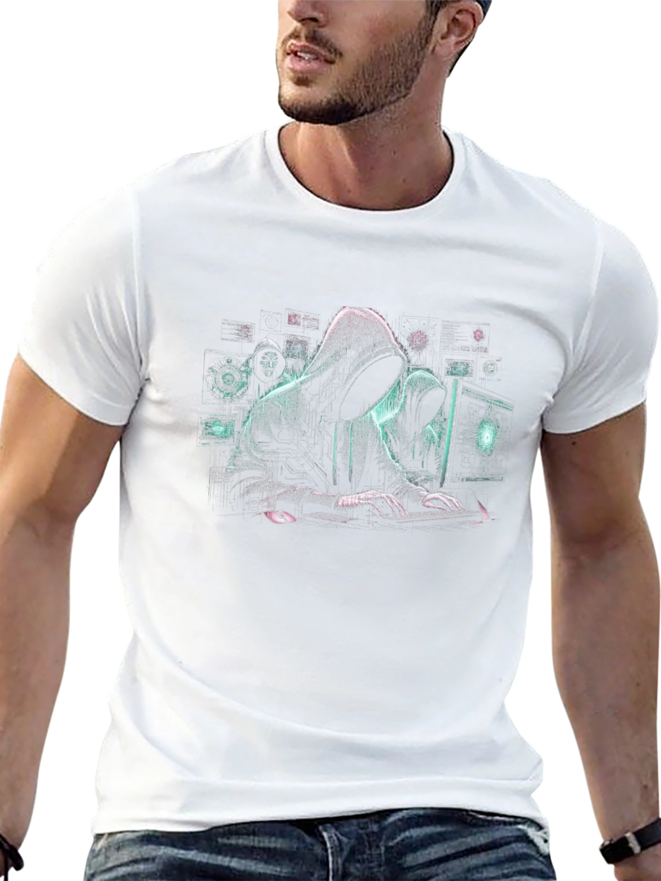 Hacker Graphic T-Shirt - Anonymous Coding Style