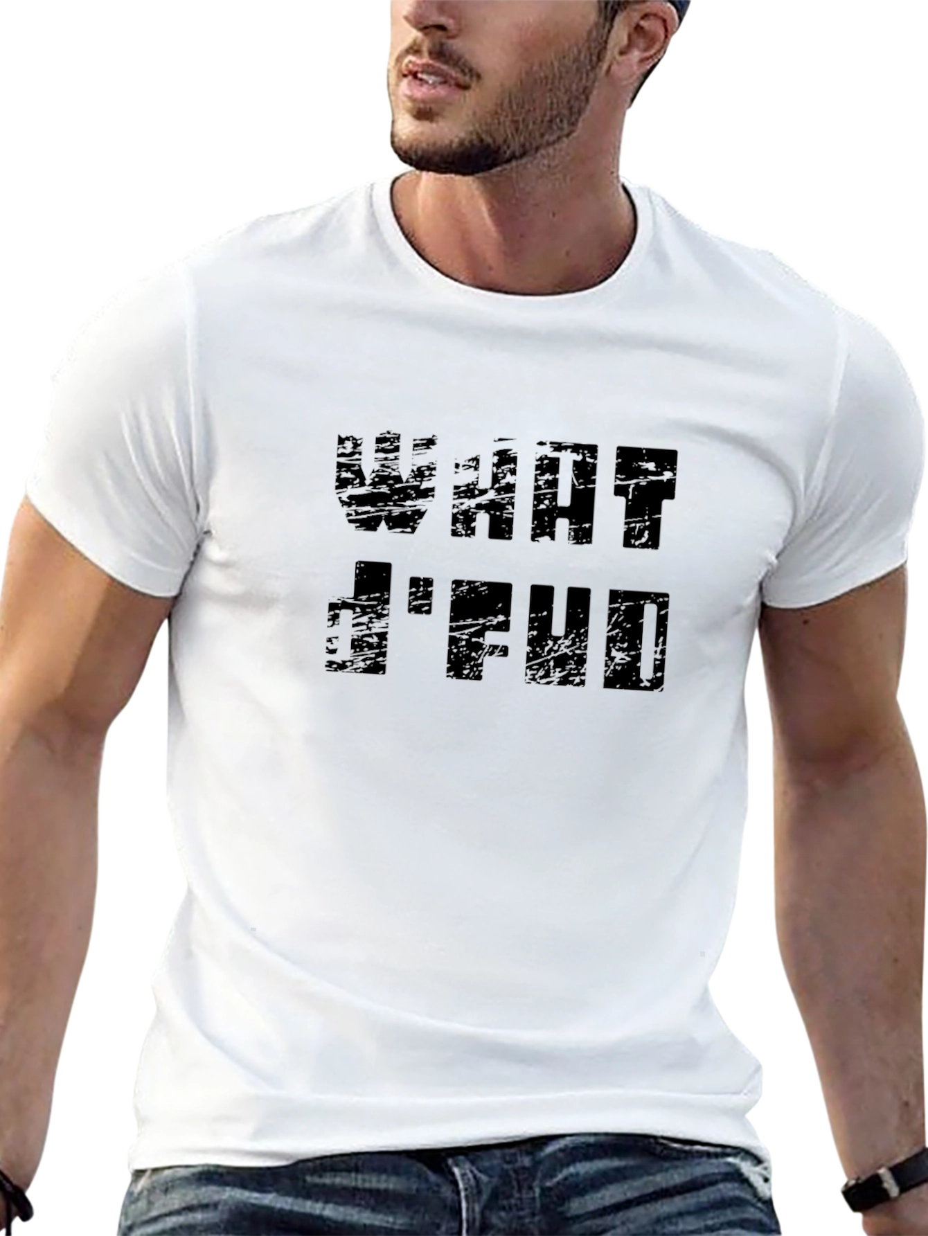 Edgy What Id FUD Graphic Tee - Black
