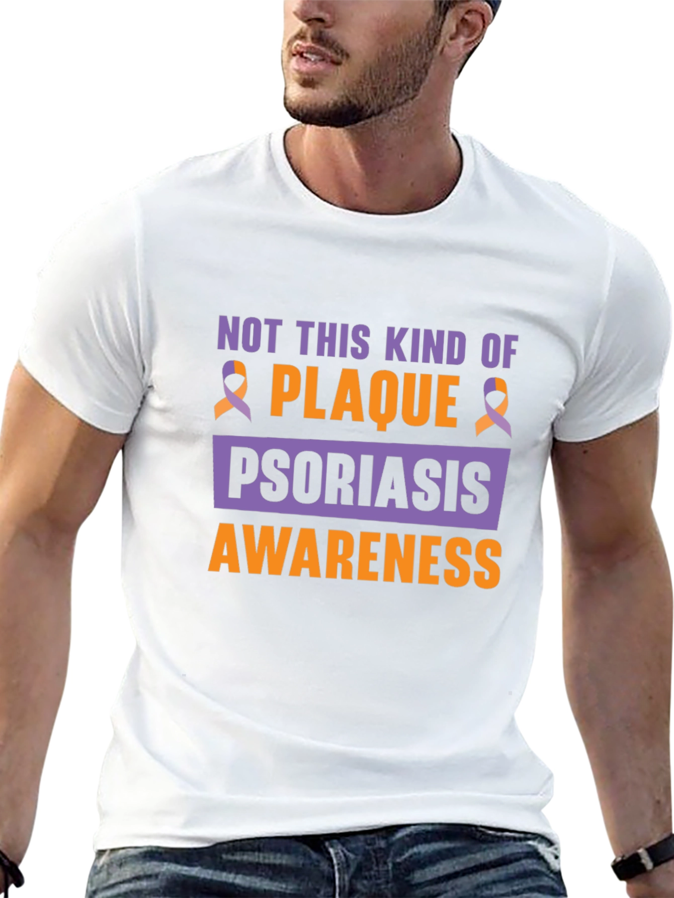 Psoriasis Awareness Ribbon Graphic Tee