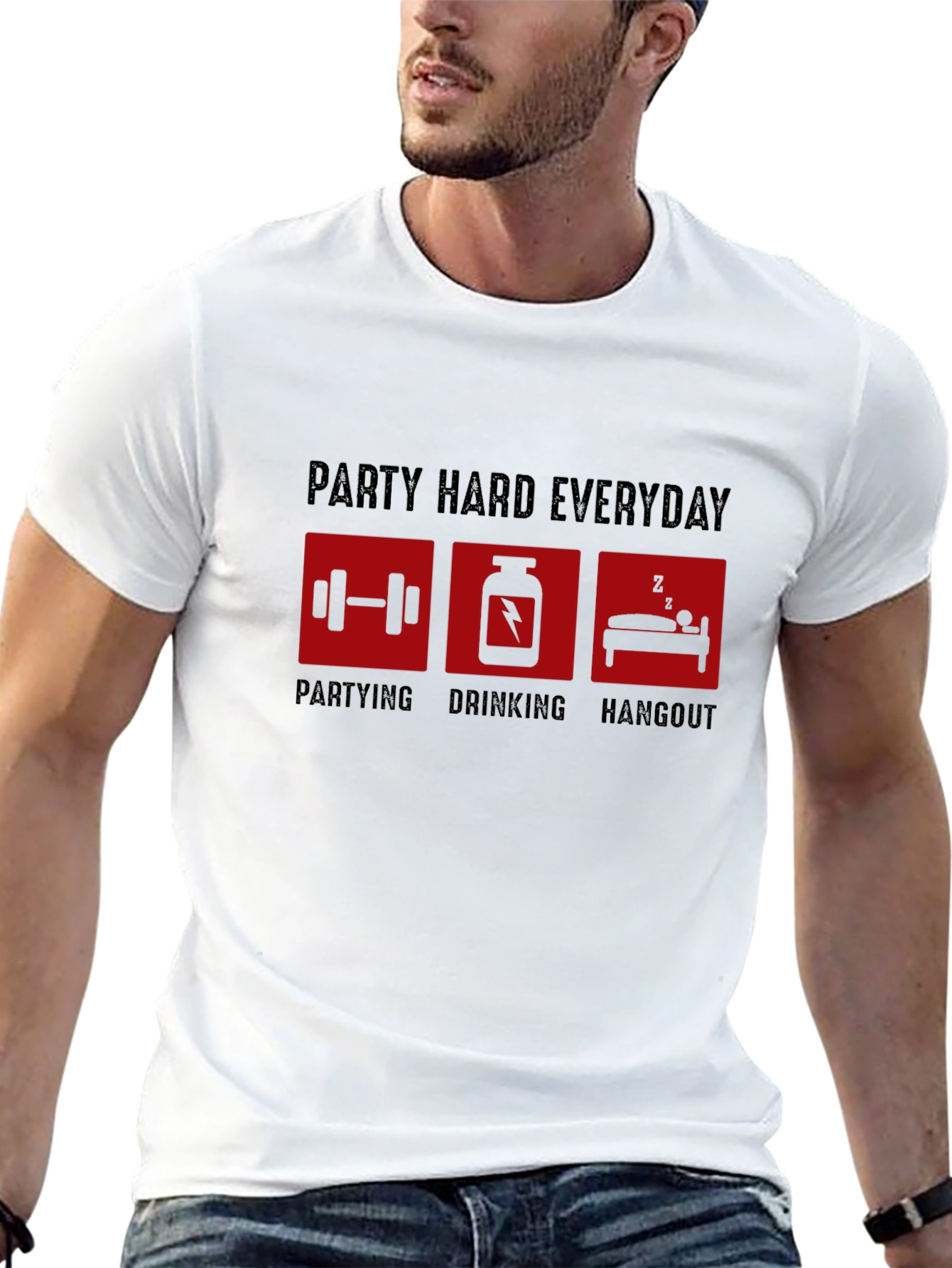 Party Hard Everyday Graphic Tee