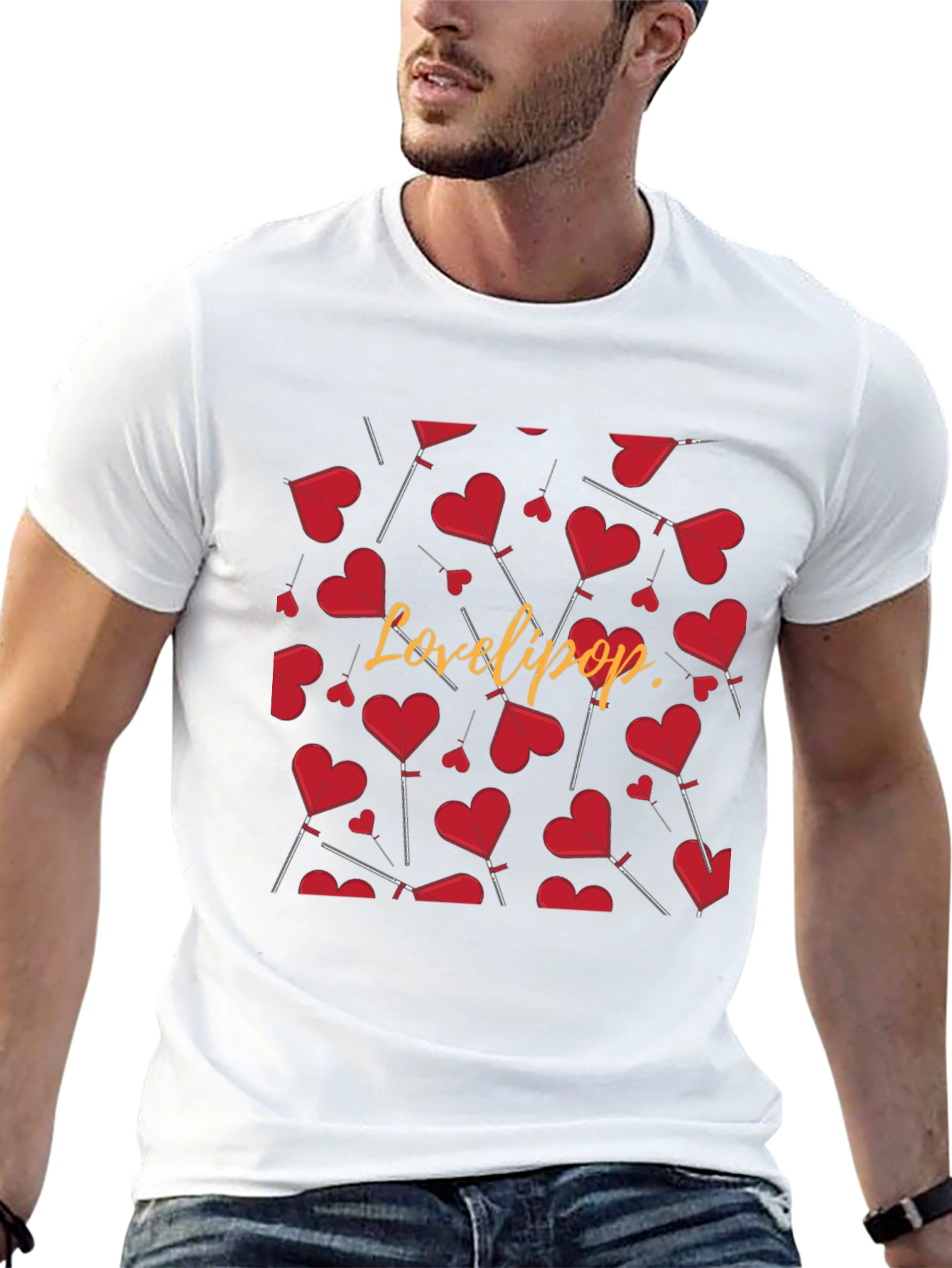 Love Lollipop Heart Graphic Tee