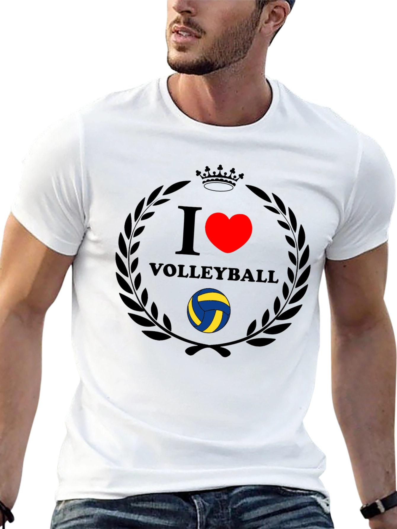 I Heart Volleyball Graphic T-Shirt