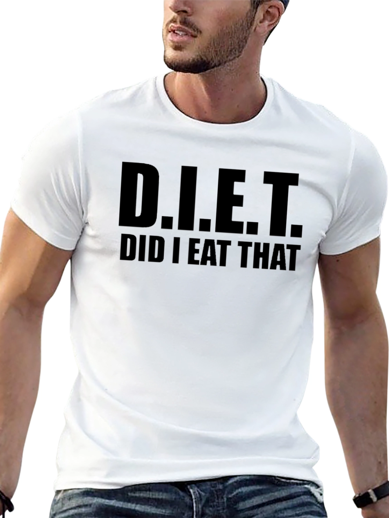 Funny D.I.E.T. Did I Eat That? Graphic T-Shirt