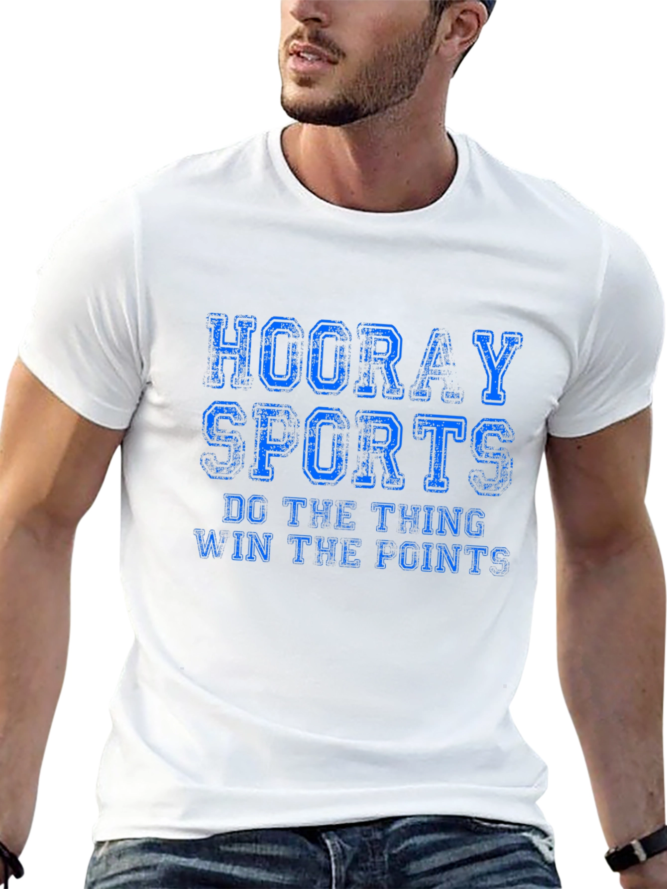 Hooray Sports Graphic T-Shirt - Black