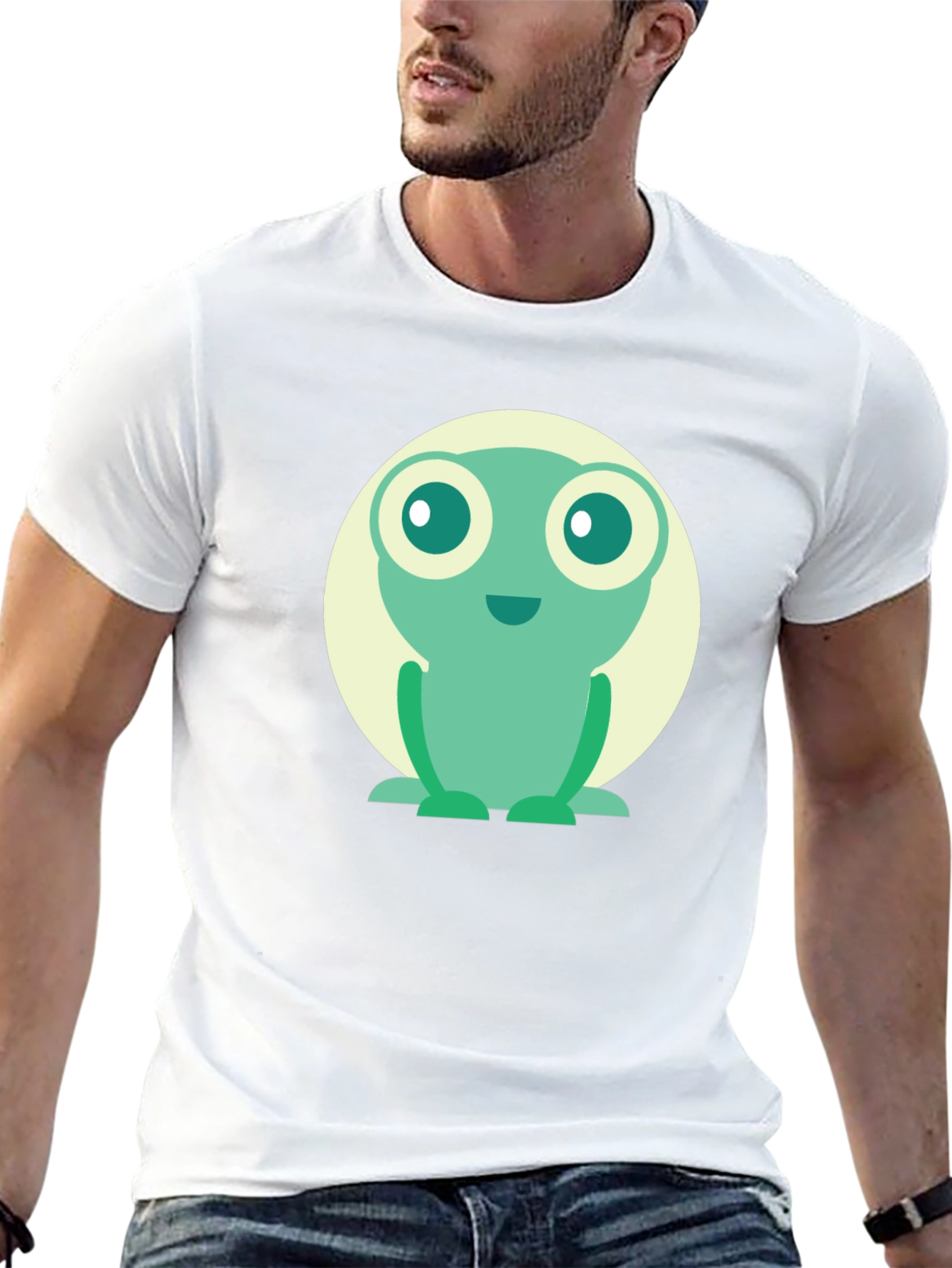 Frog Graphic Tee - Cute Cartoon Design