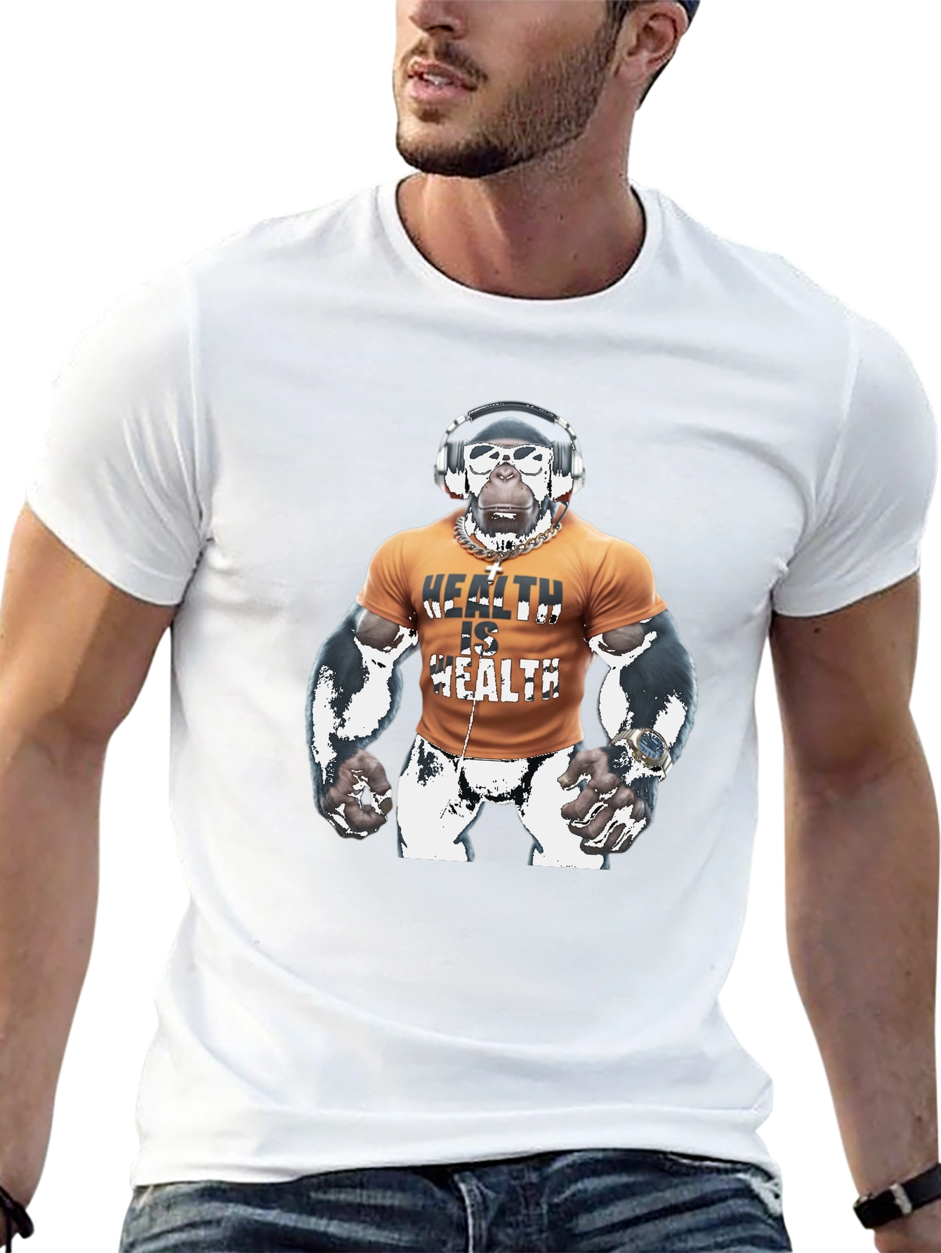 Health is Health Gorilla Graphic T-Shirt