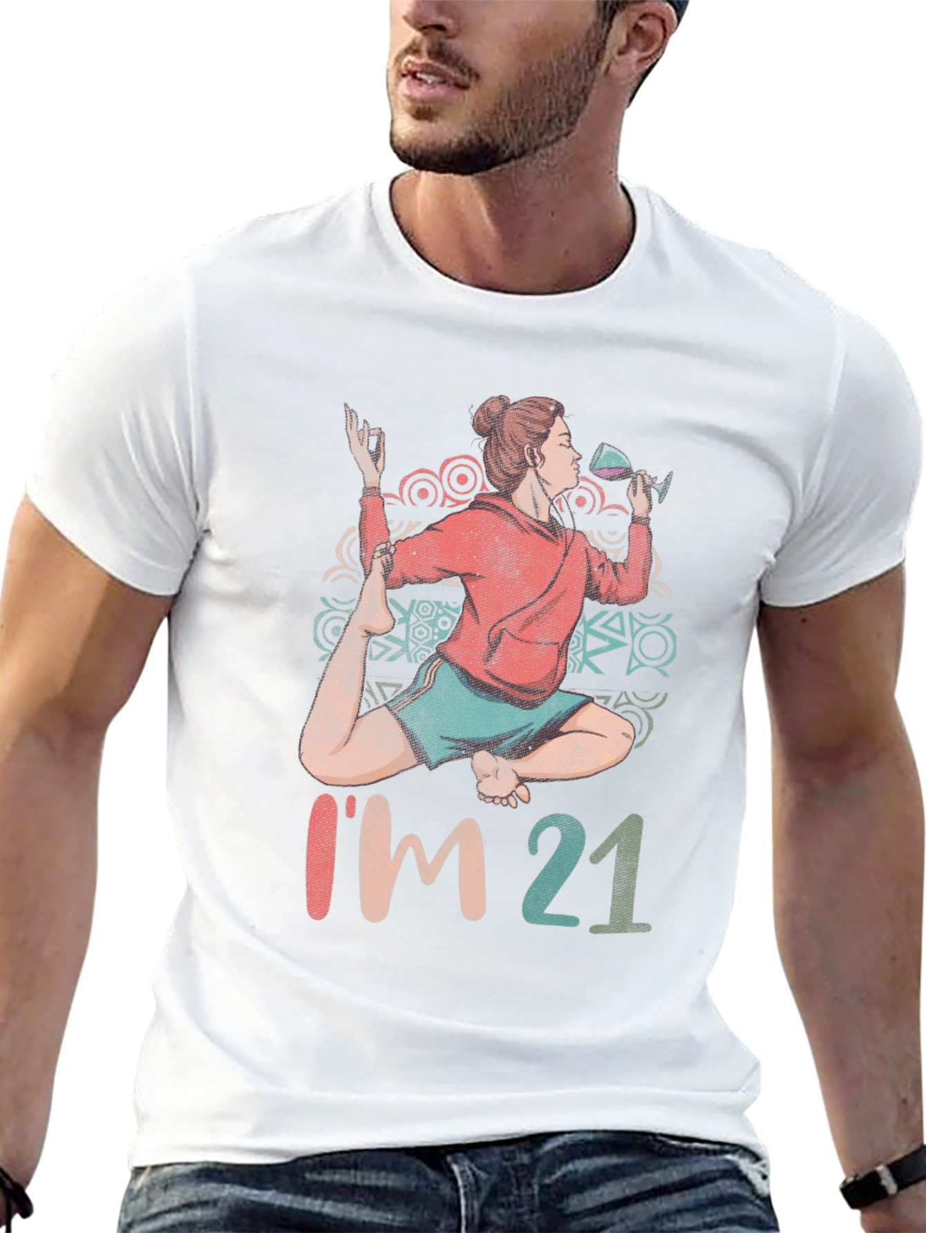 Im 21 Yoga Wine T-Shirt
