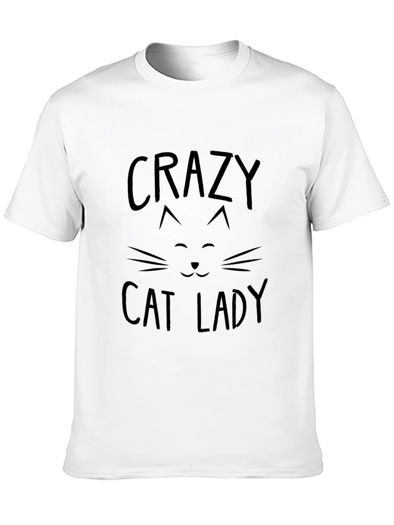 Crazy Cat Lady Black Graphic T-Shirt