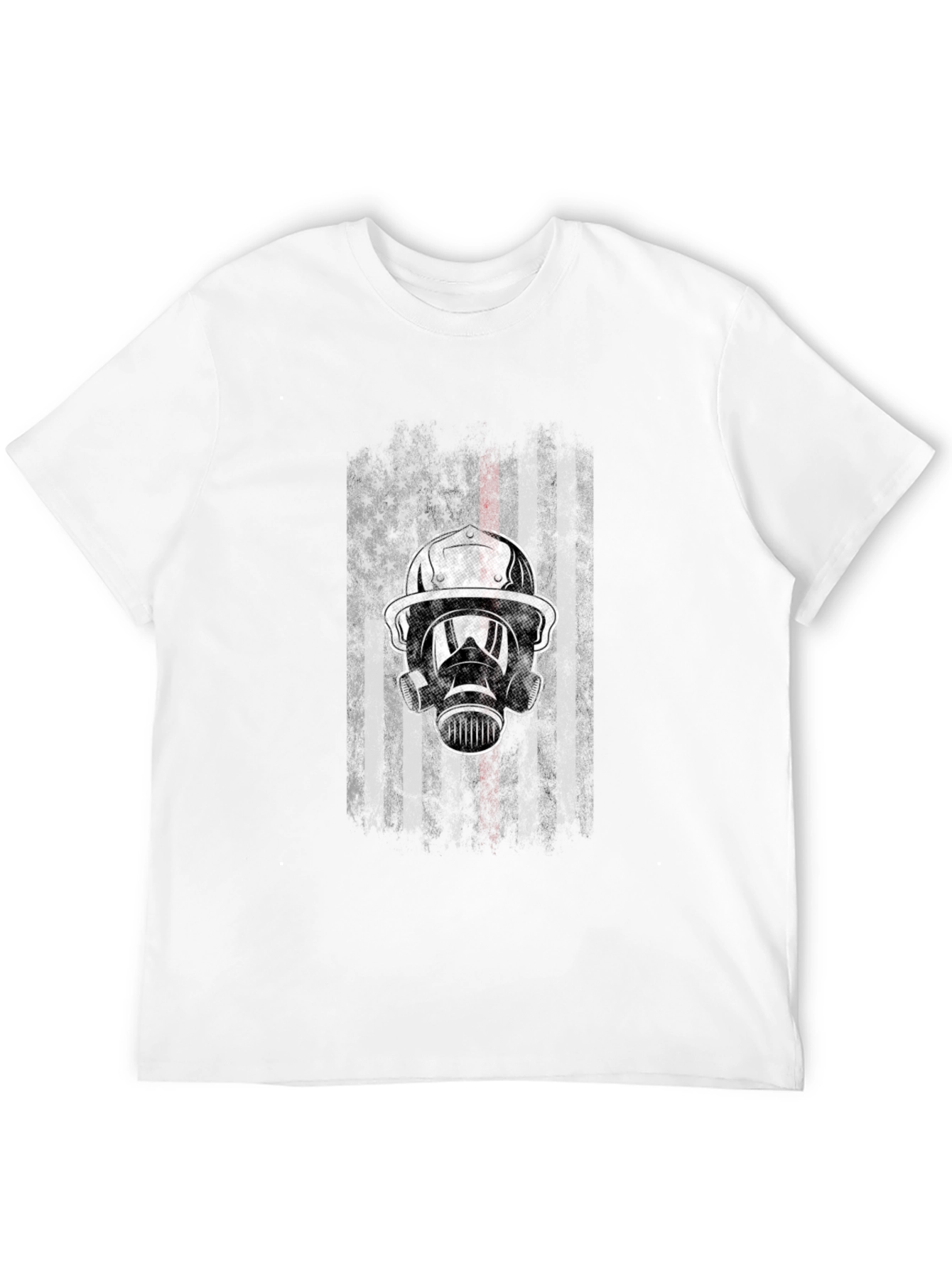 Firefighter Flag Graphic Tee - Black