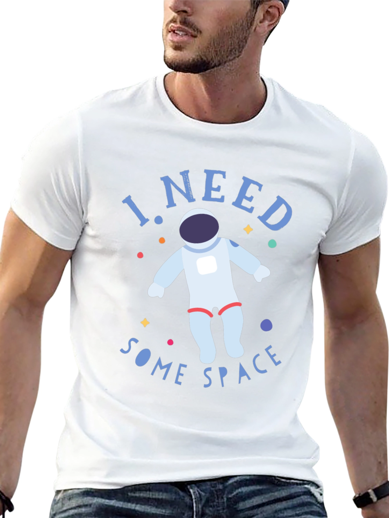 I Need Some Space Black Graphic Tee