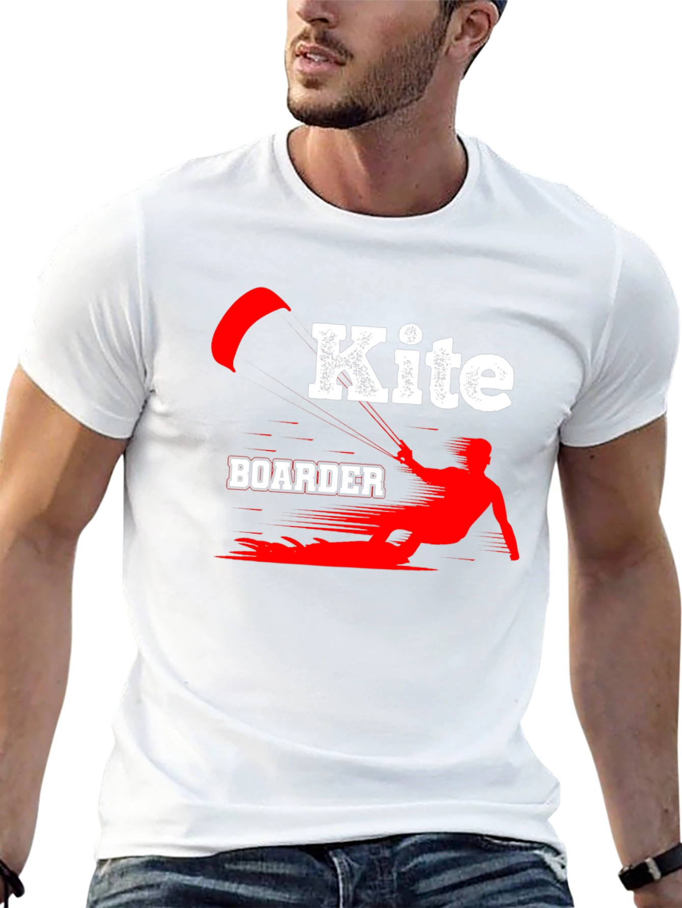 Kiteboarder Graphic T-Shirt - Black