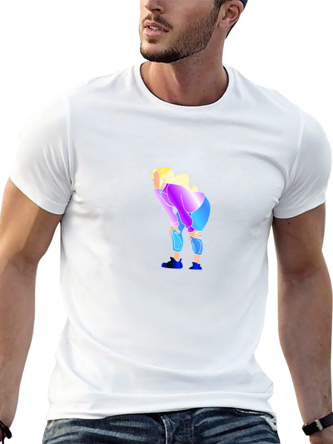 Humorous Graphic Tee - Tired Meme Shirt