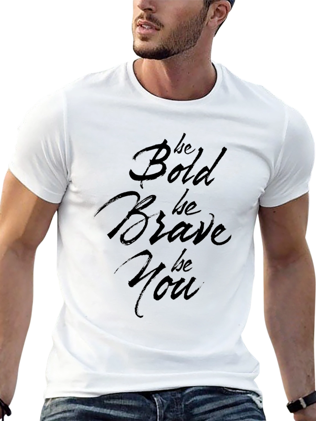 Be Bold Be Brave Be You Black T-Shirt