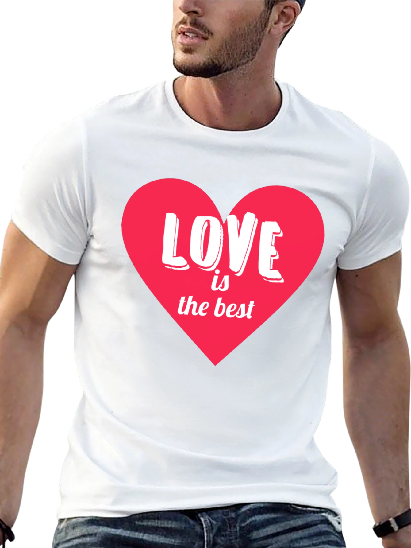 Love is the Best Heart Graphic T-Shirt