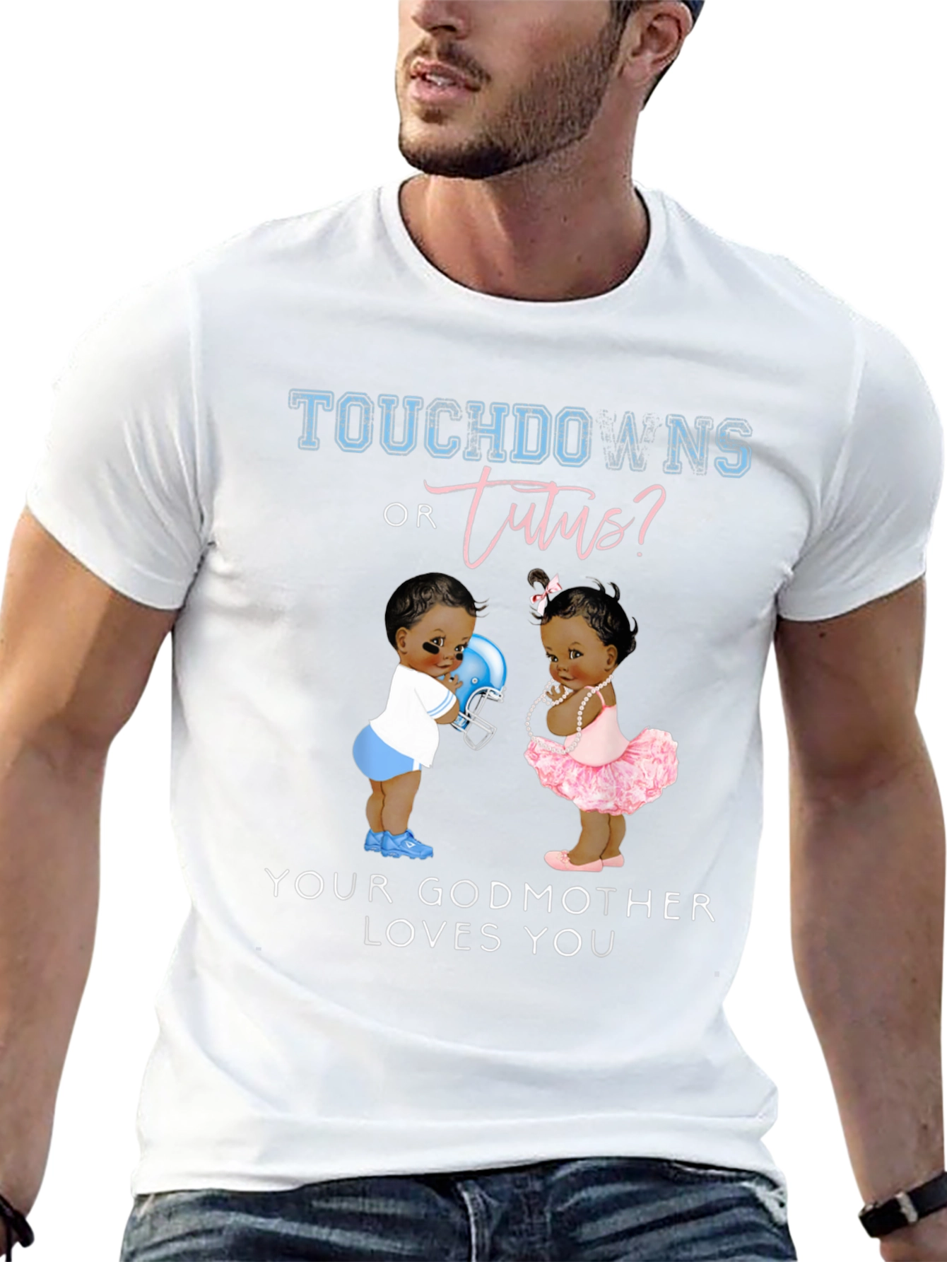 Touchdowns or Tutus Gender Reveal Shirt